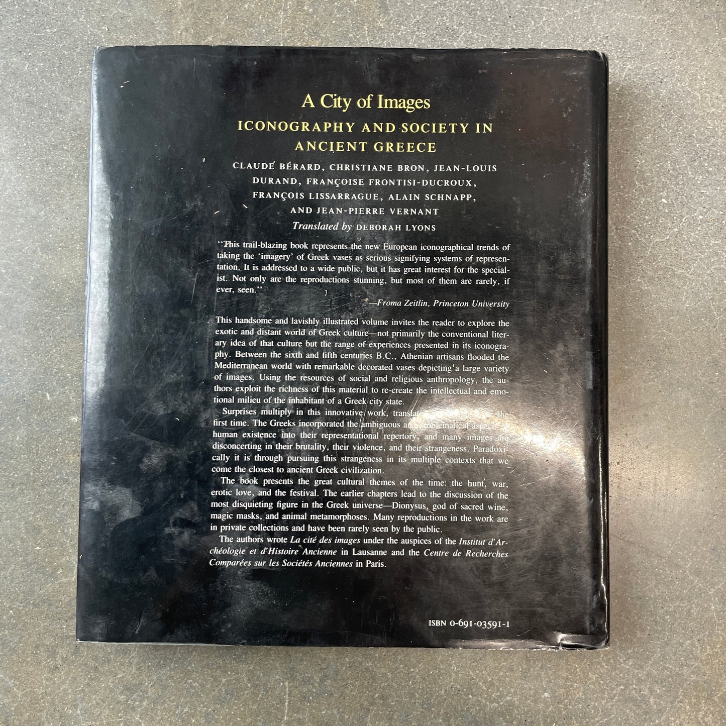1989 A City of Images Iconography and Society in Ancient Greece Coffee Table Book