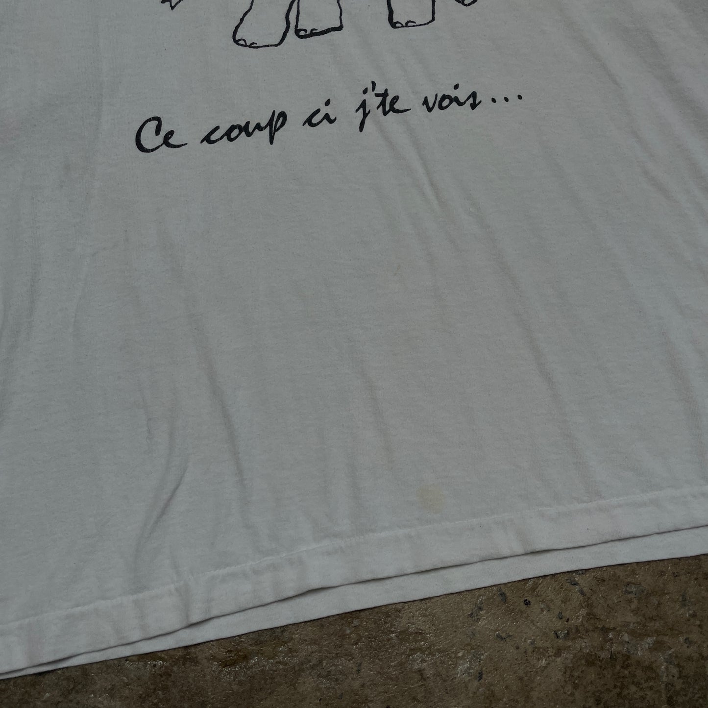 1990s French Kenya Elephant T-Shirt