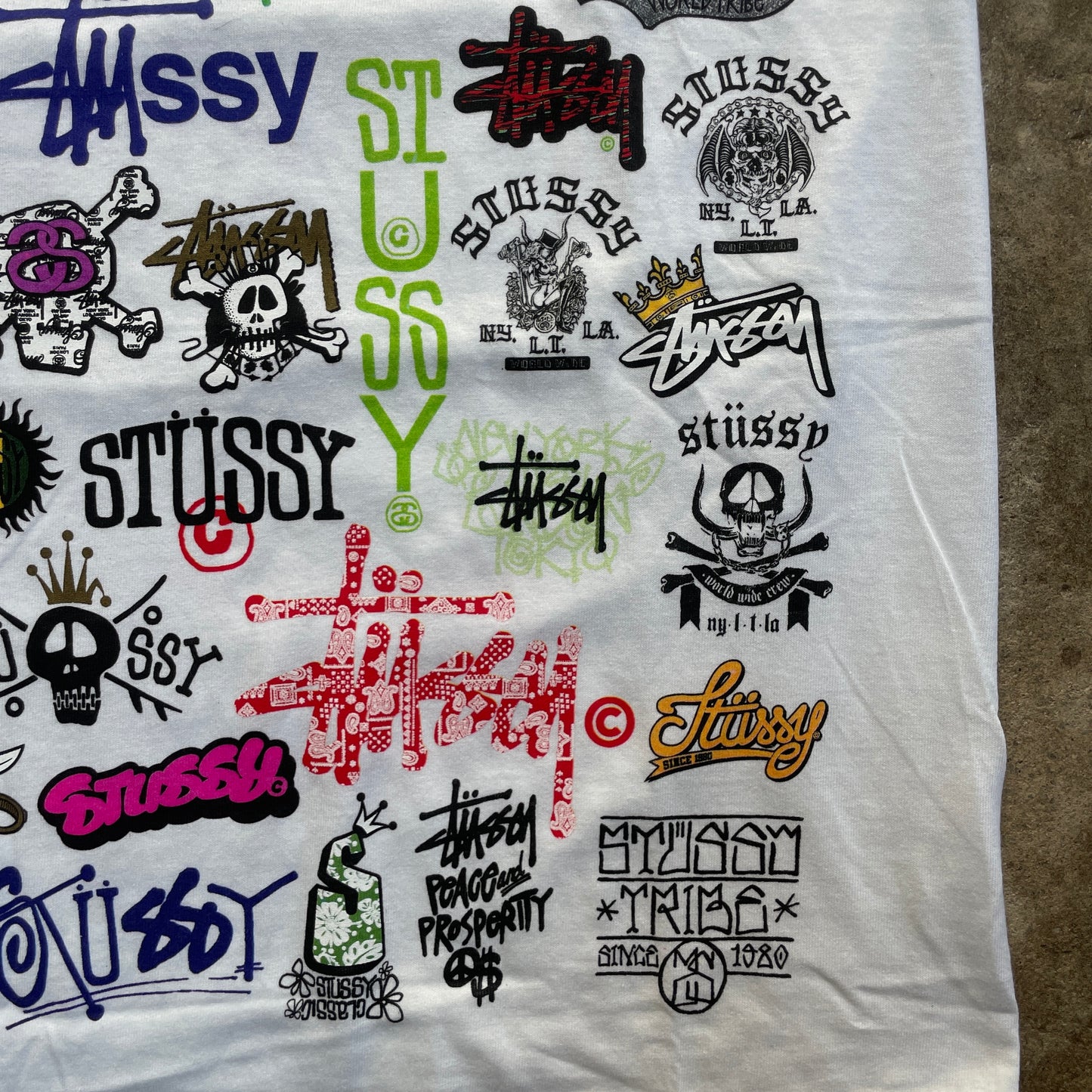 1990s Stussy All Over Print T-Shirt