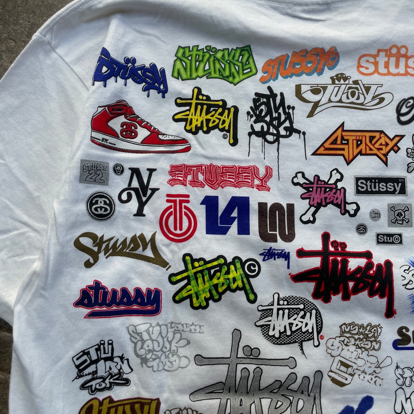 1990s Stussy All Over Print T-Shirt
