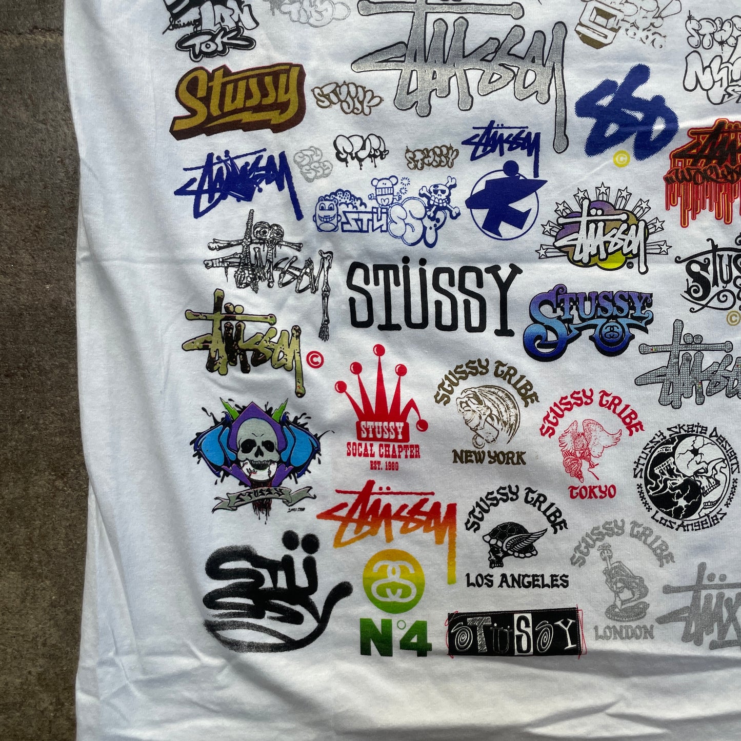 1990s Stussy All Over Print T-Shirt