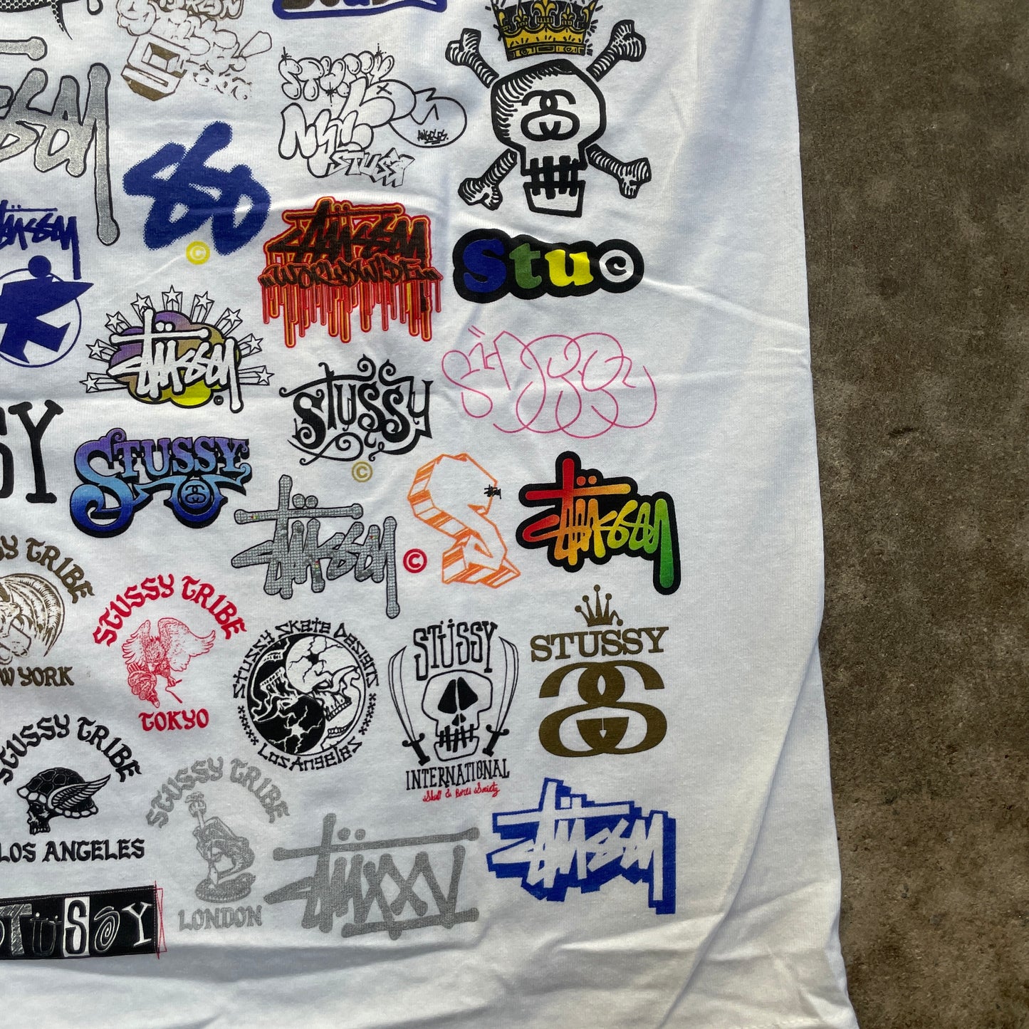 1990s Stussy All Over Print T-Shirt