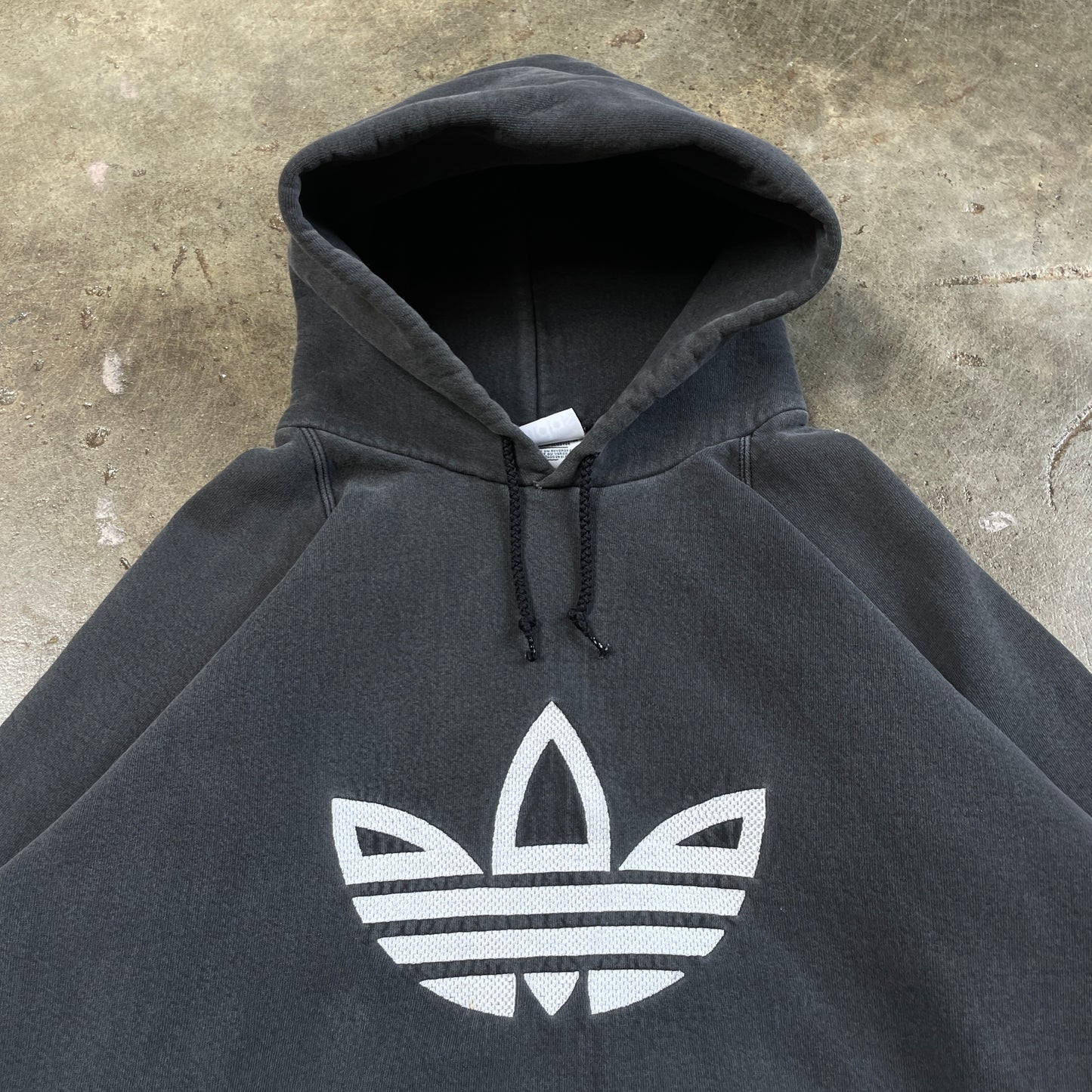 1990s Faded Adidas Trefoil Hoodie