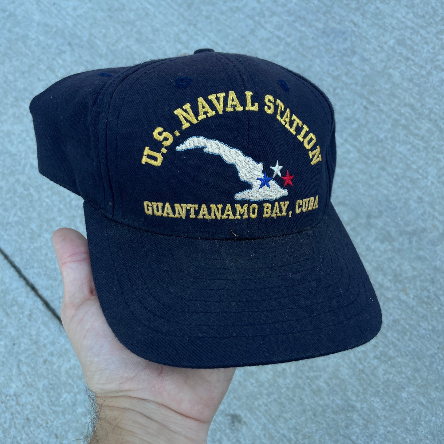 1990s U.S. Naval Station Snapback Hat