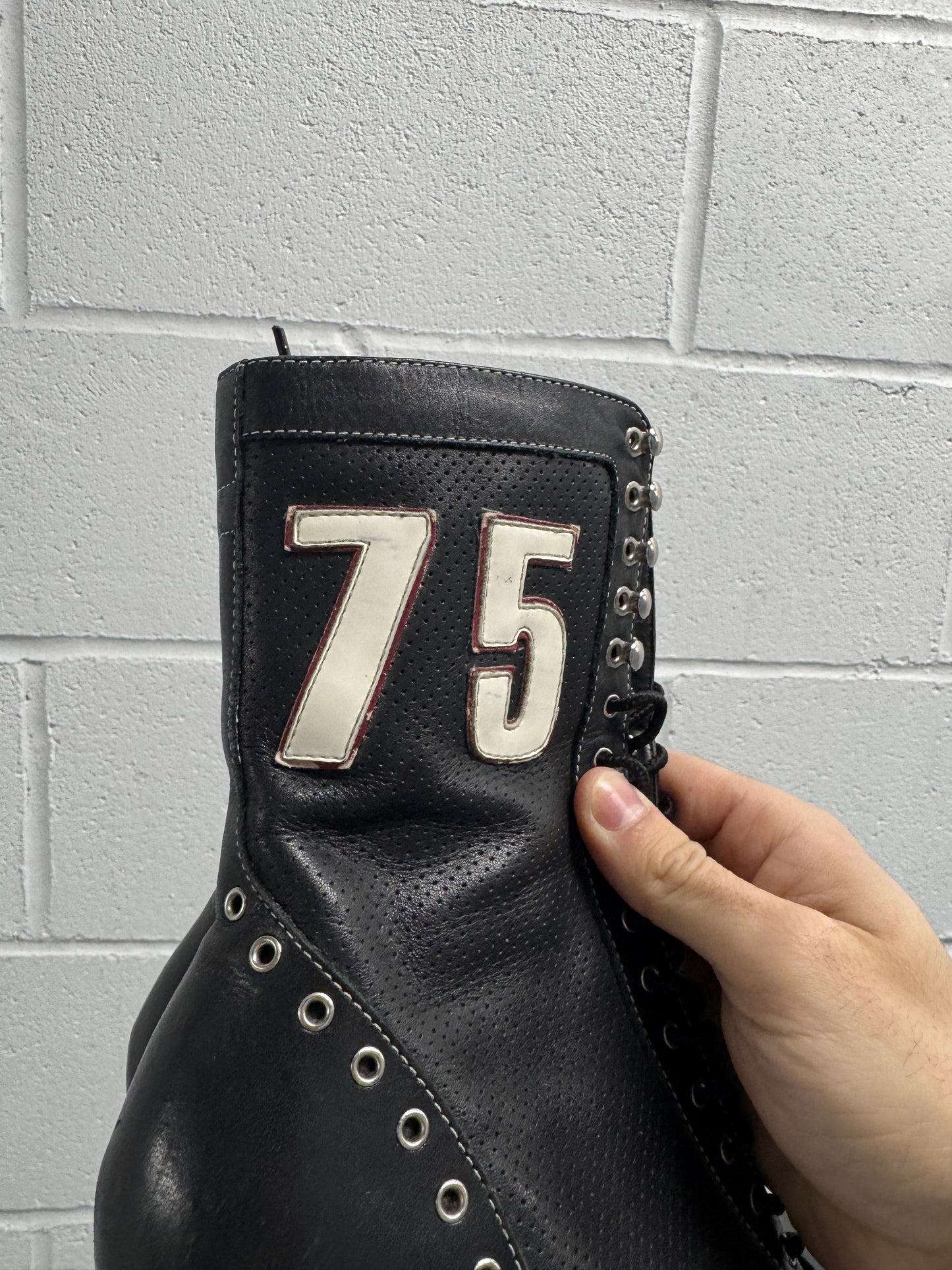 Vintage Steve Madden Seventy5 75 Lace Up Boot Heels [6.5]