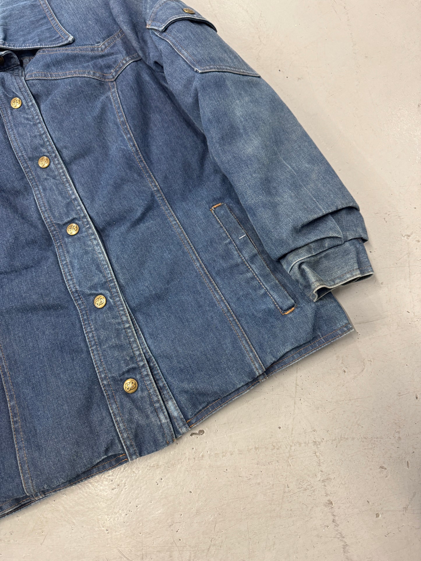 1980s Eddie Bauer Denim Down Jacket [M]