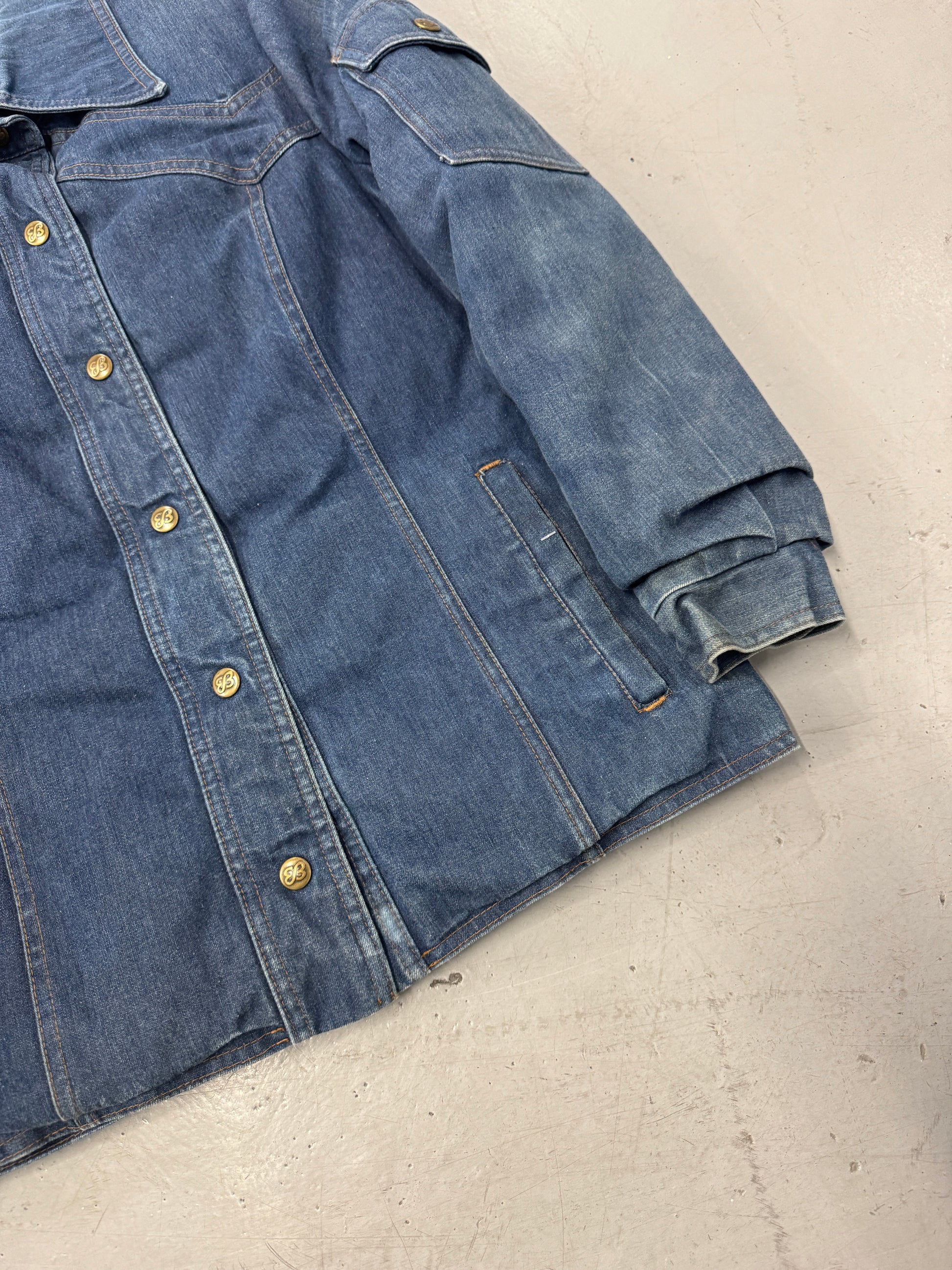 1980s Eddie Bauer Denim Down Jacket [M]