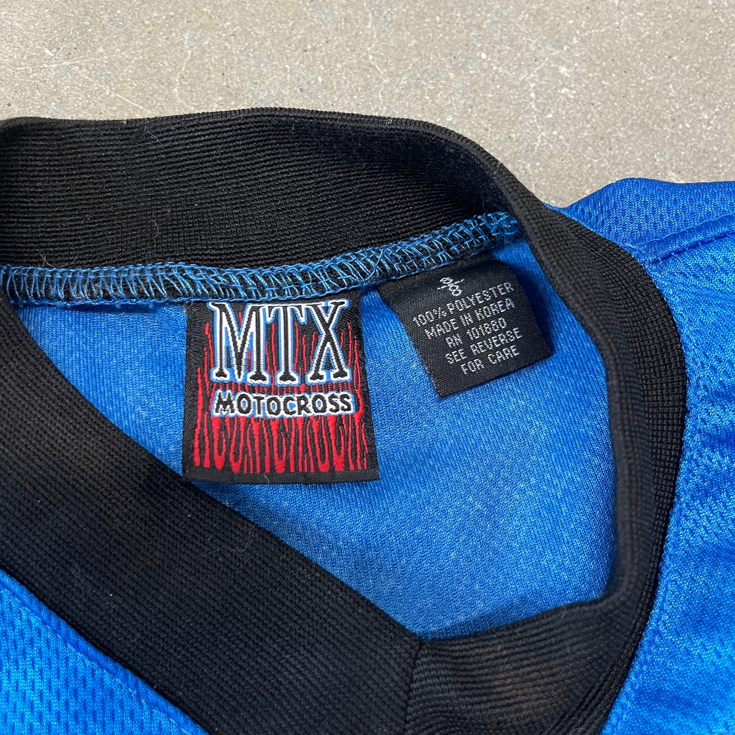 Y2K Blue Flame Longsleeve Motorcross Jersey