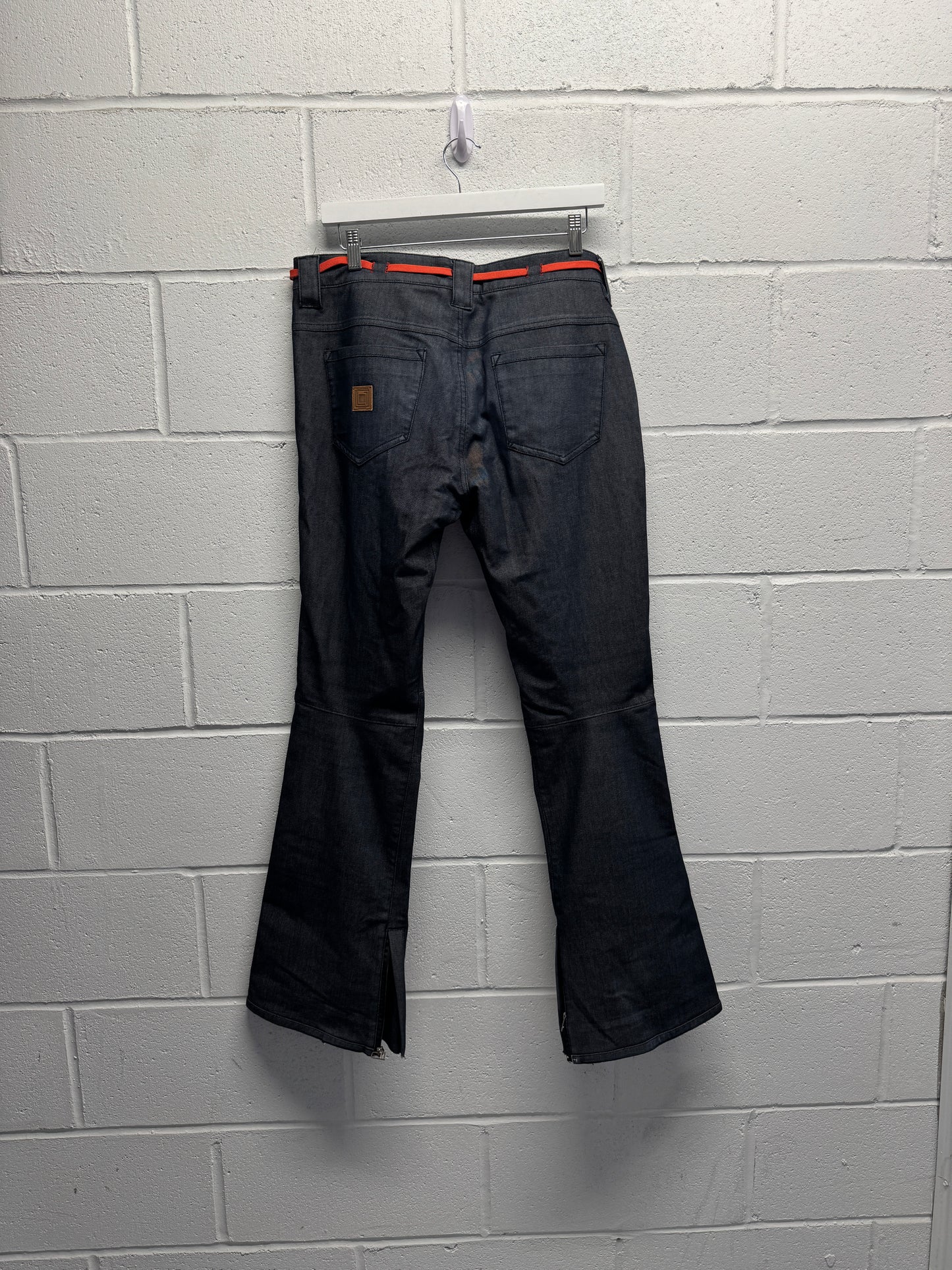 Y2K 2000s Denim (looking) Snowboard Flared Pants [36]