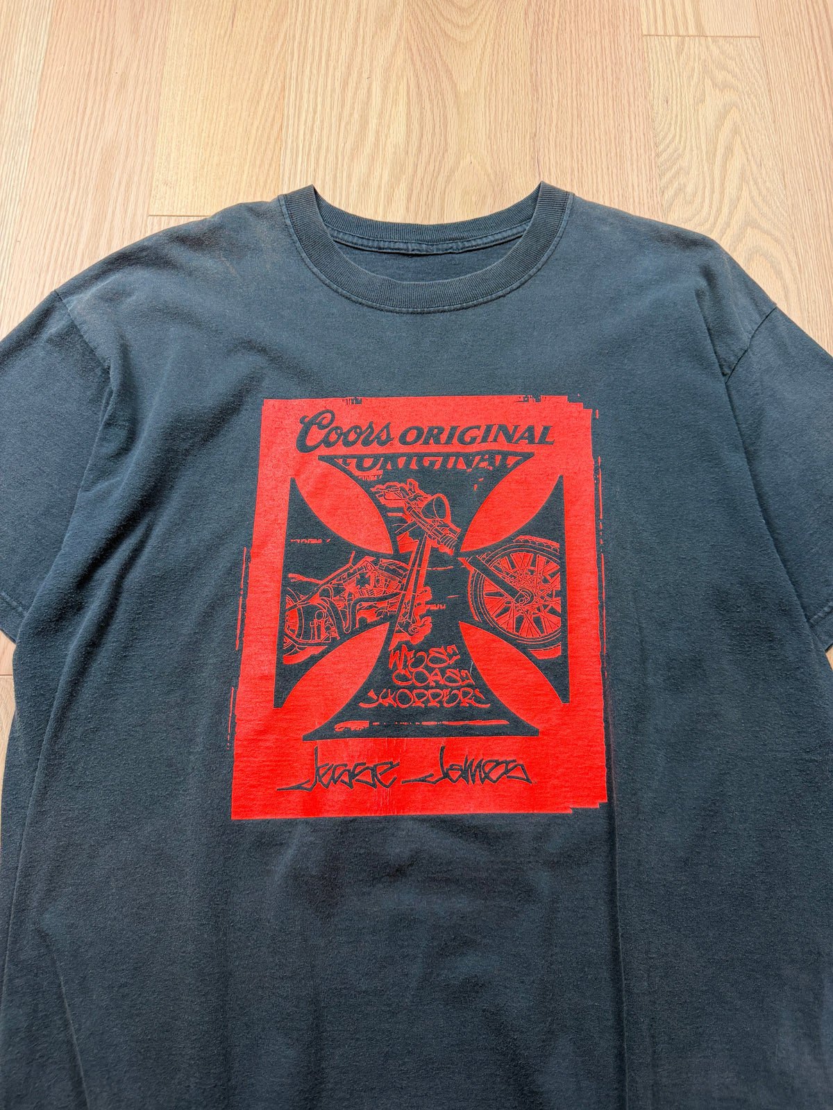 2000s West Coast Choppers x Coors Light x Jessie Jones T-Shirt [XL]