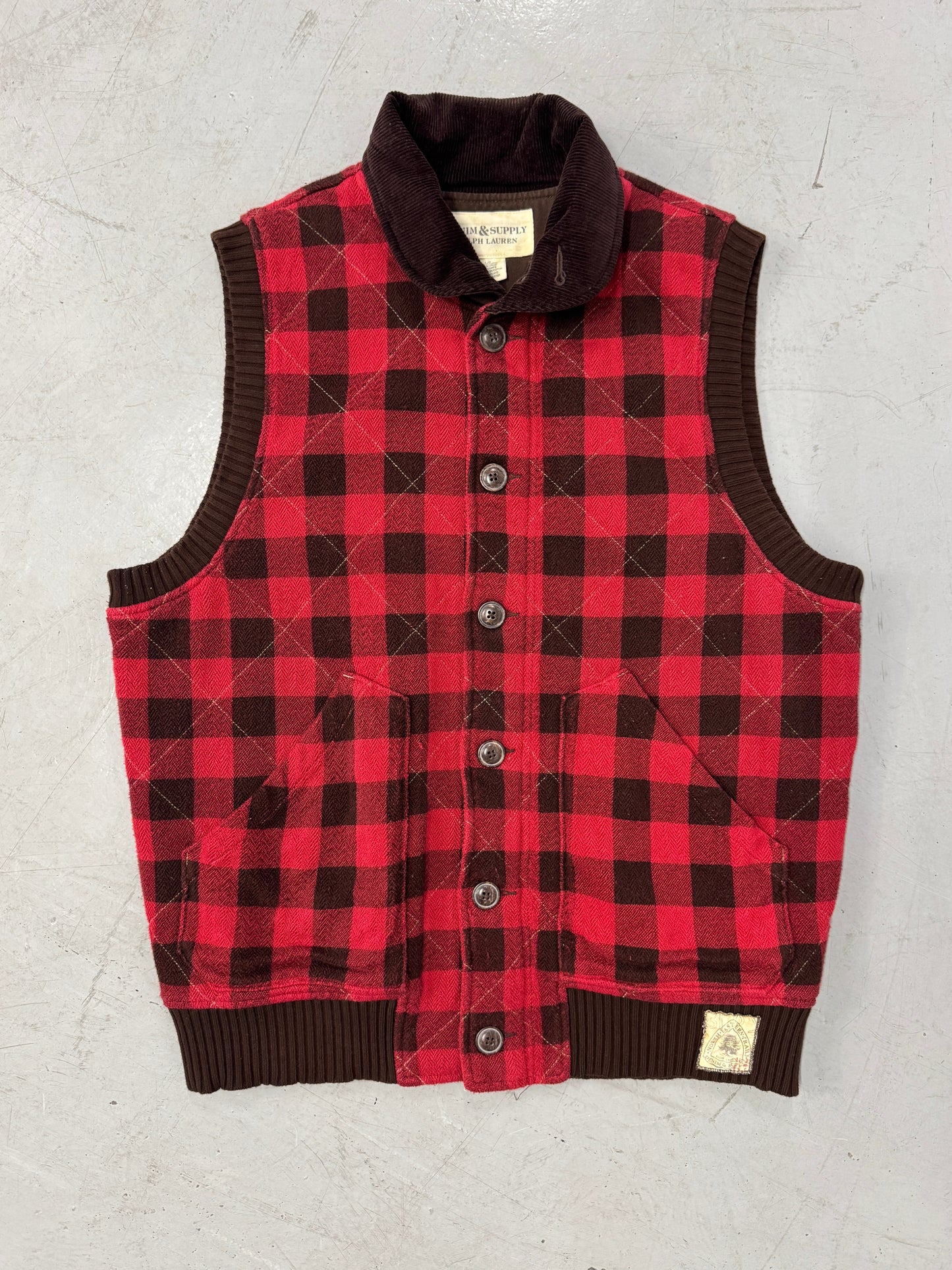 Denim &amp; Supply Ralph Lauren Plaid Vest [L]