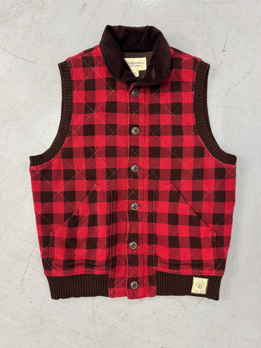 Denim &amp; Supply Ralph Lauren Plaid Vest [L]