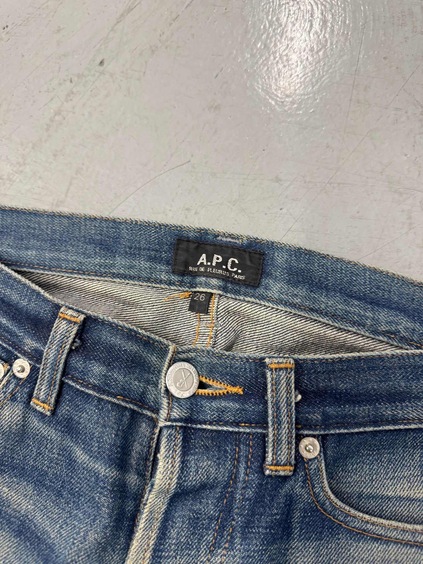 2000s Faded/Whiskered APC Jeans [28]