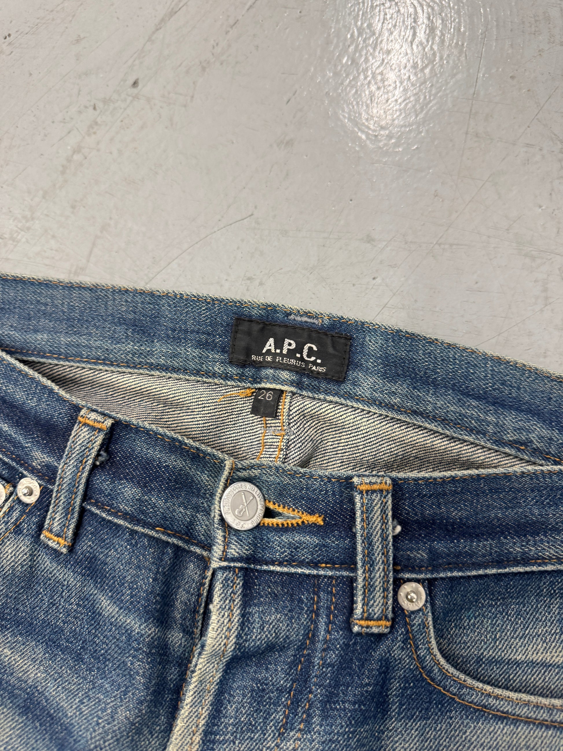 2000s Faded/Whiskered APC Jeans [28]