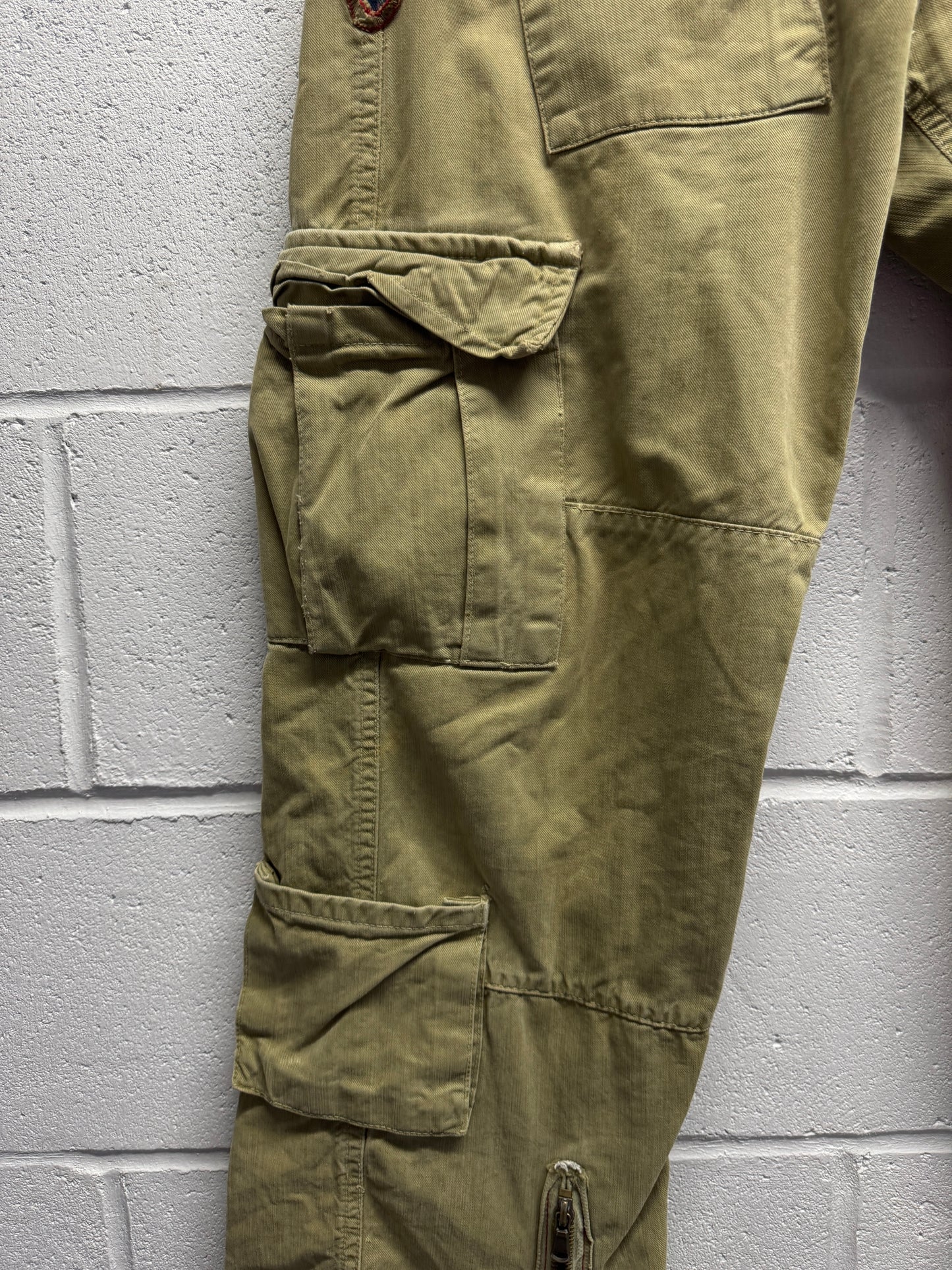 Y2K 2000s Klixs Distressed Flared Cargo Pants [34]