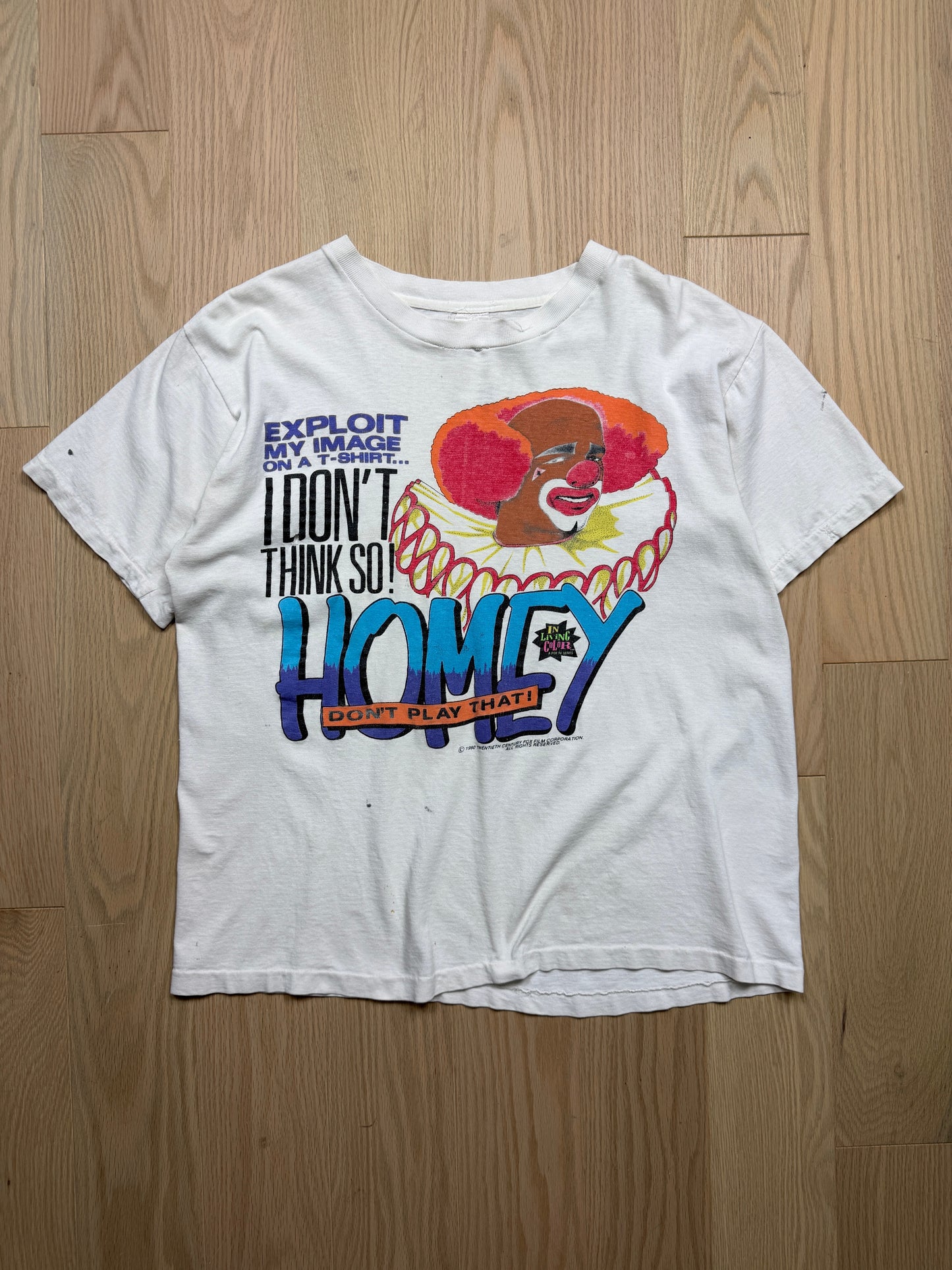 1990s In Living Color Homey the Clown T-Shirt [M]