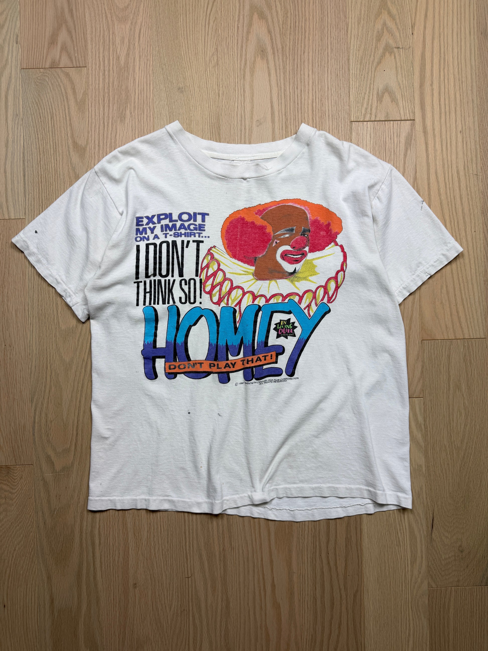 1990s In Living Color Homey the Clown T-Shirt [M]