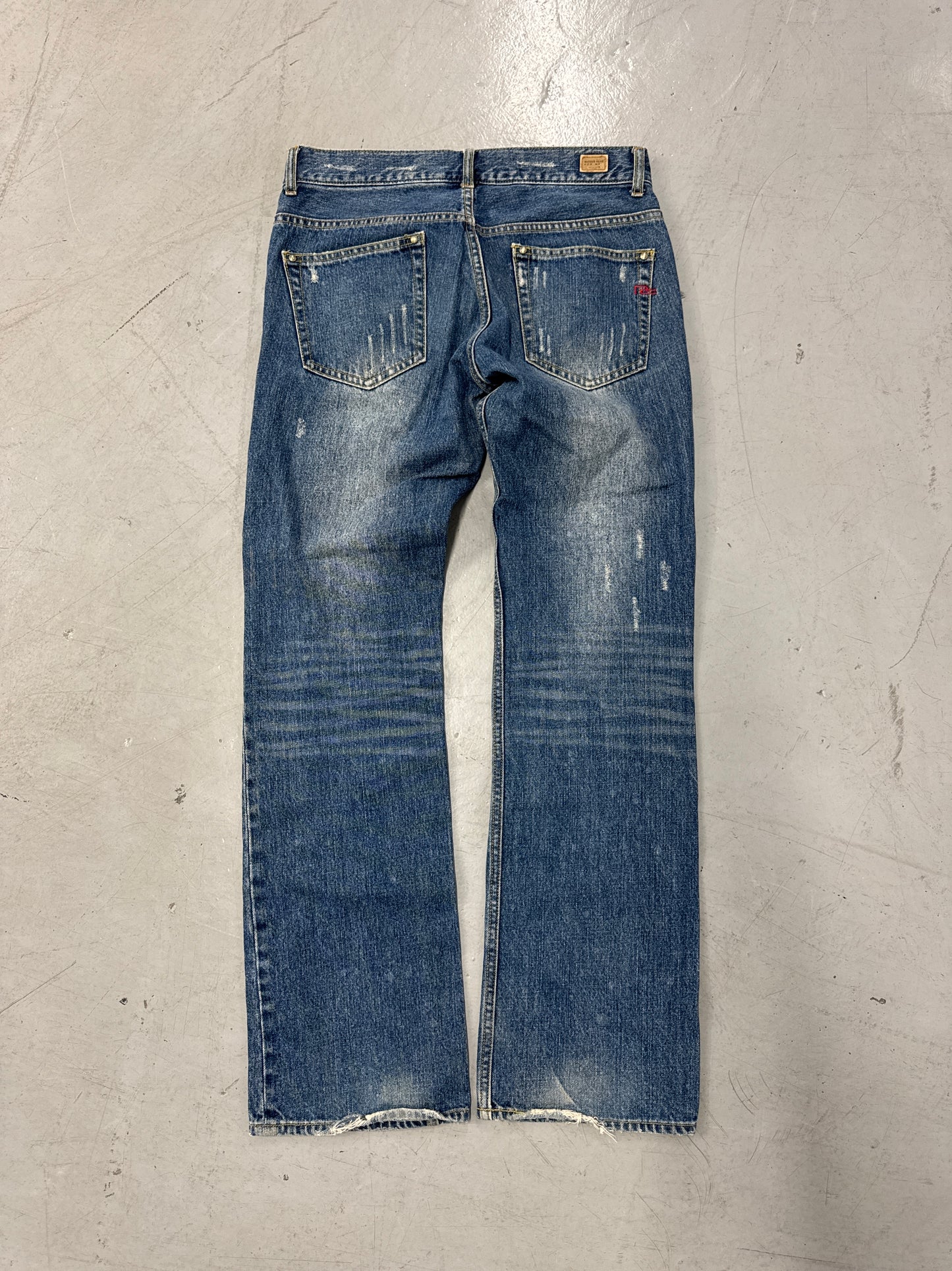 Nicole Club For Men Distressed Straight Leg Denim w/ Camo [32]