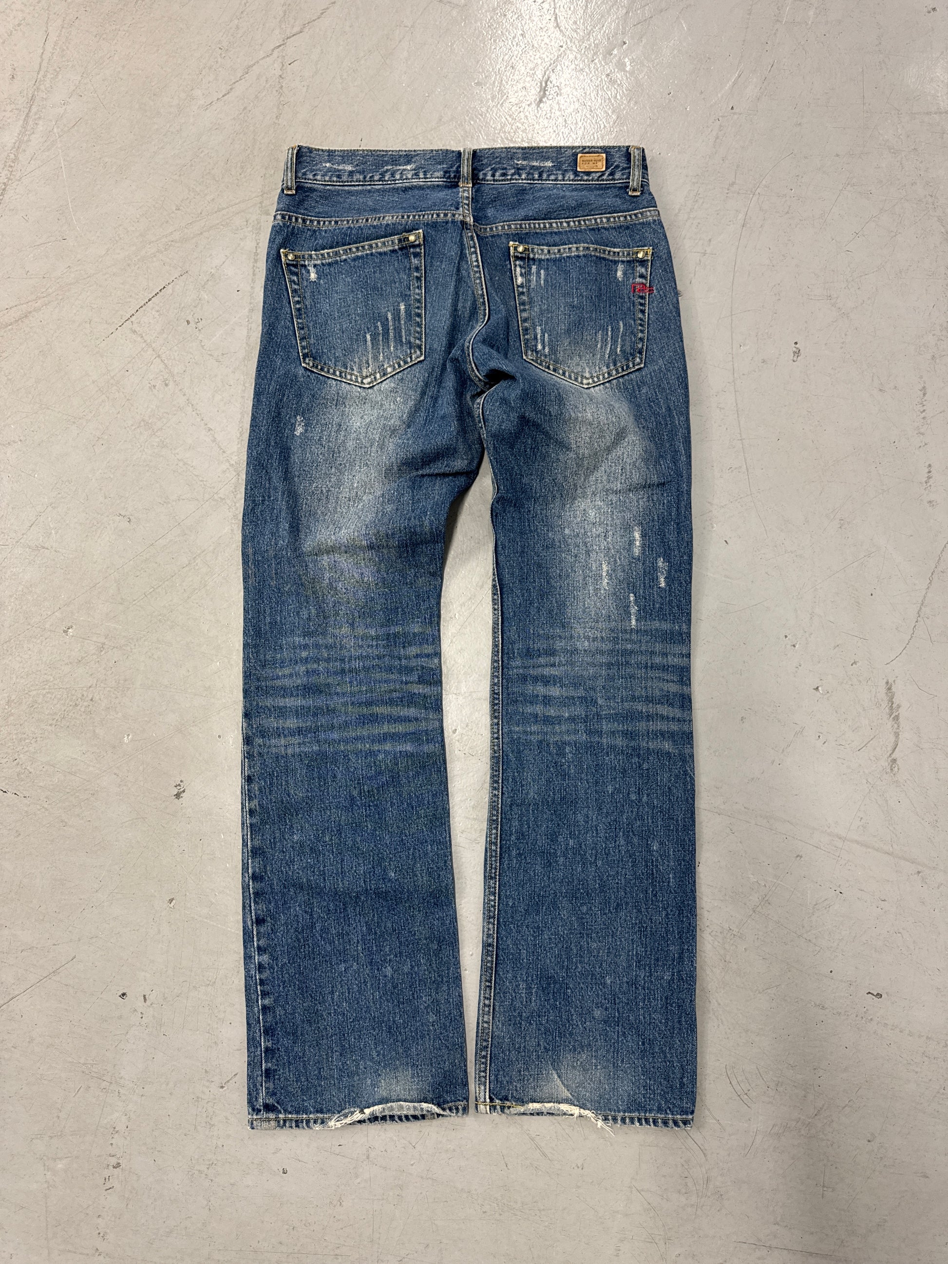 Nicole Club For Men Distressed Straight Leg Denim w/ Camo [32]