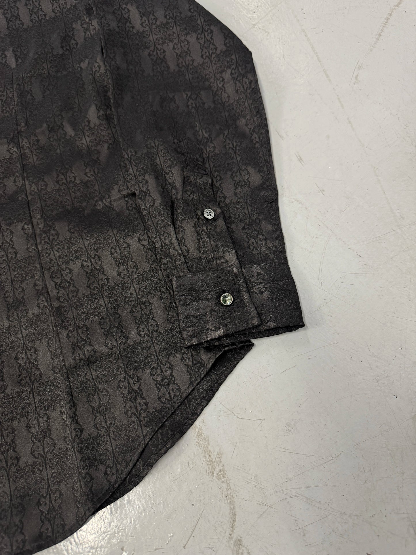 Tornado Mart Lizard Jacquard Button-Down Shirt w/ Jewel Buttons [M]