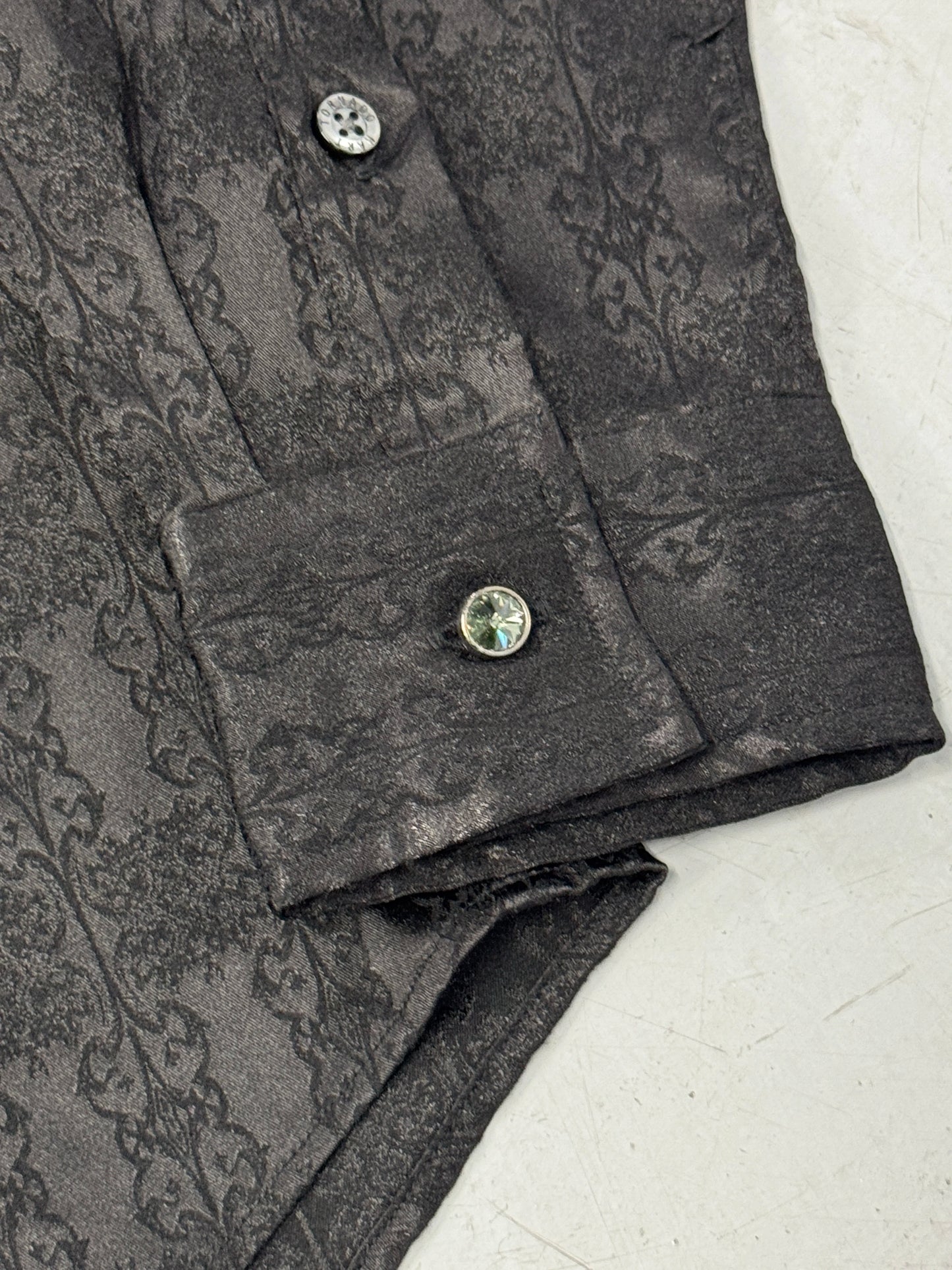 Tornado Mart Lizard Jacquard Button-Down Shirt w/ Jewel Buttons [M]