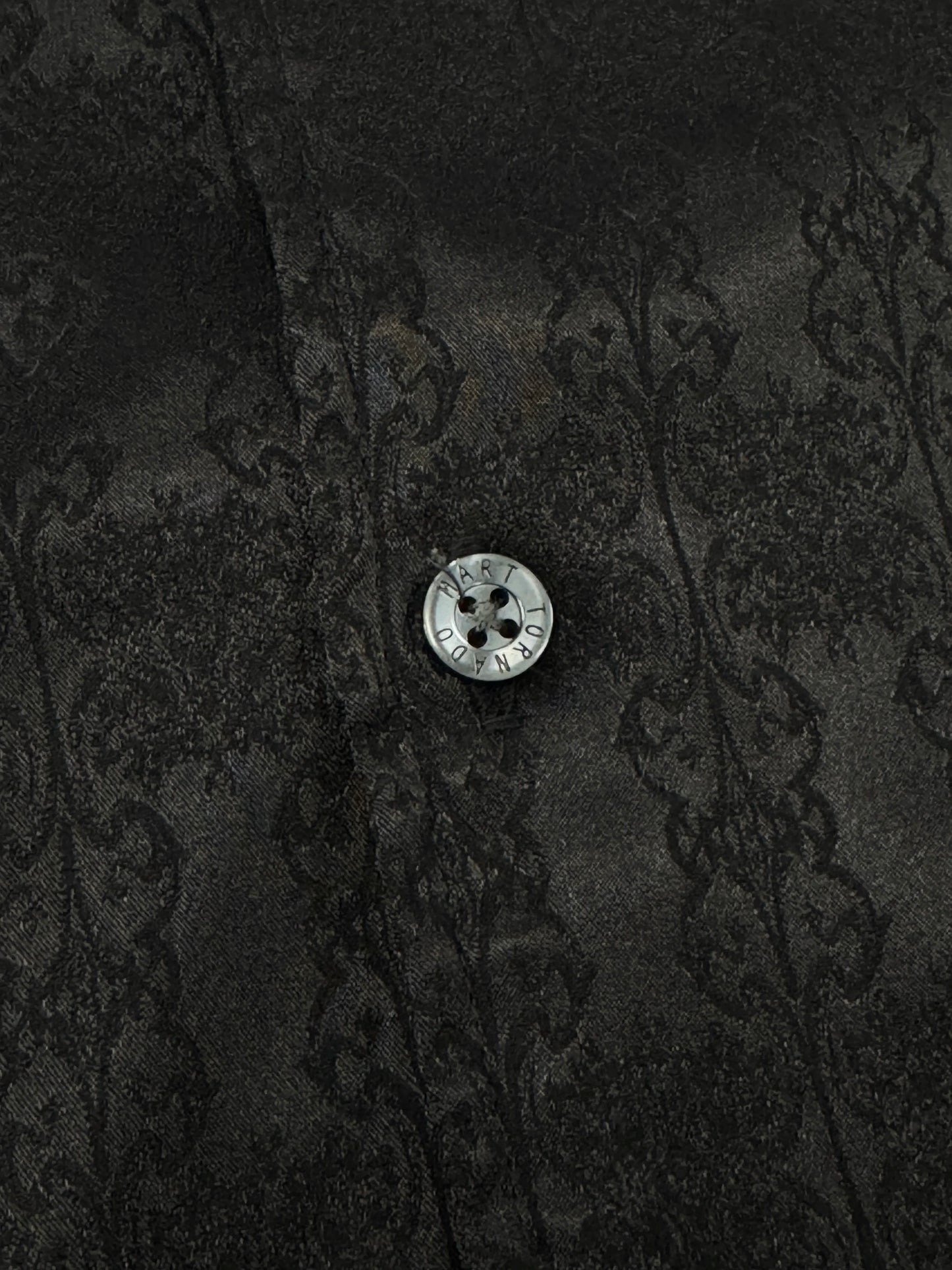 Tornado Mart Lizard Jacquard Button-Down Shirt w/ Jewel Buttons [M]