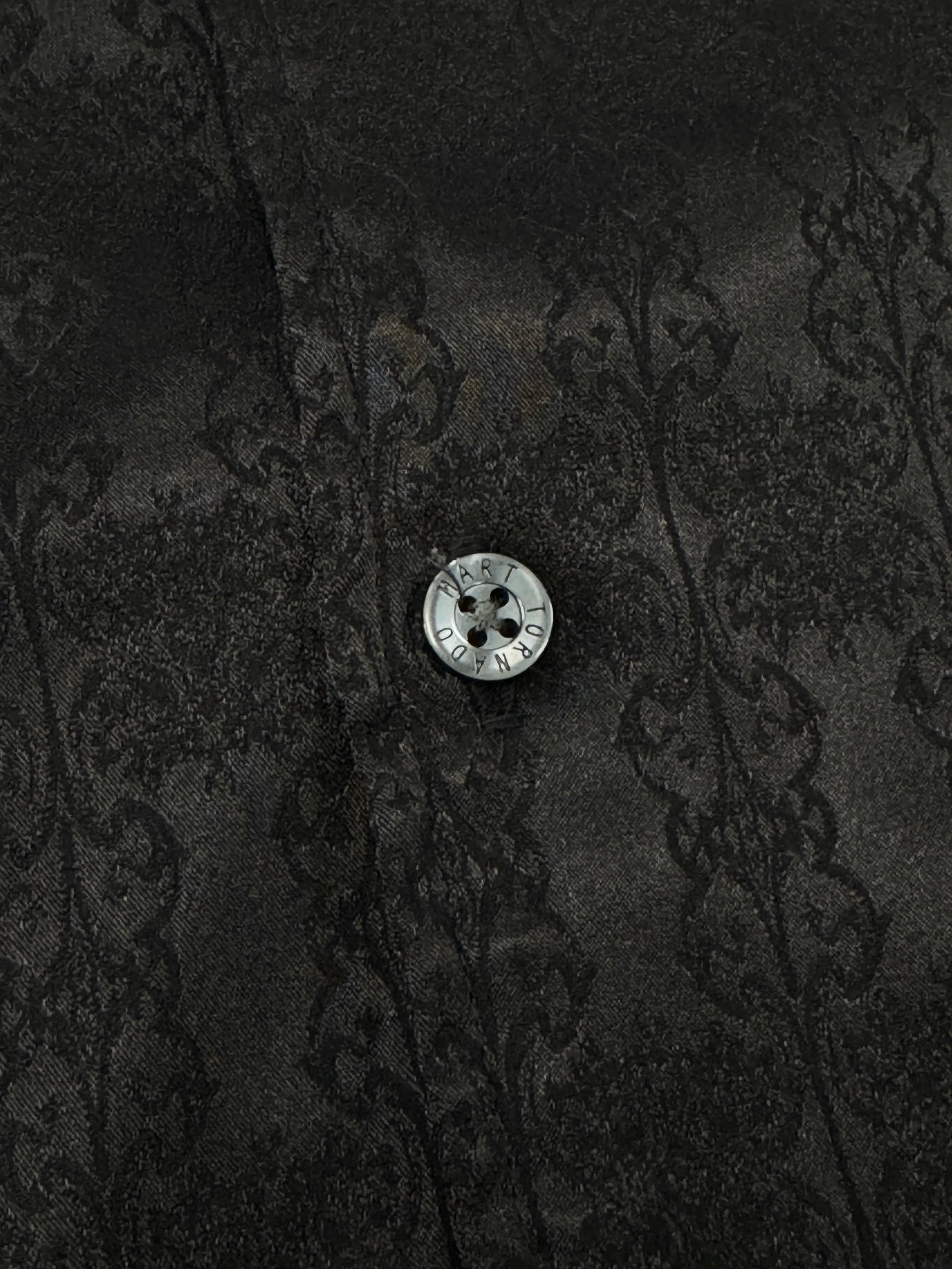 Tornado Mart Lizard Jacquard Button-Down Shirt w/ Jewel Buttons [M]