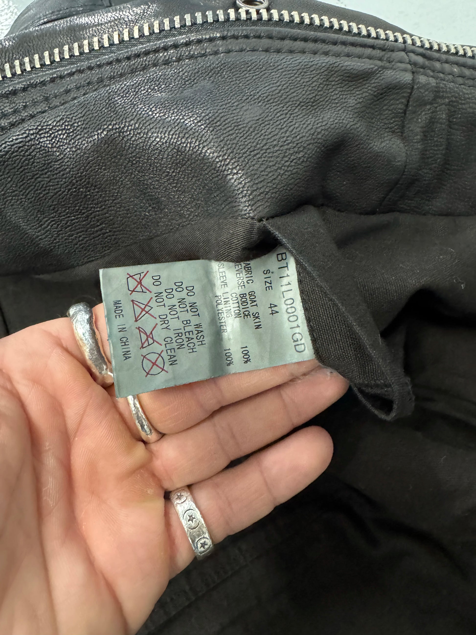 Japanese Leather Jacket w/ Ideal Zippers [S]