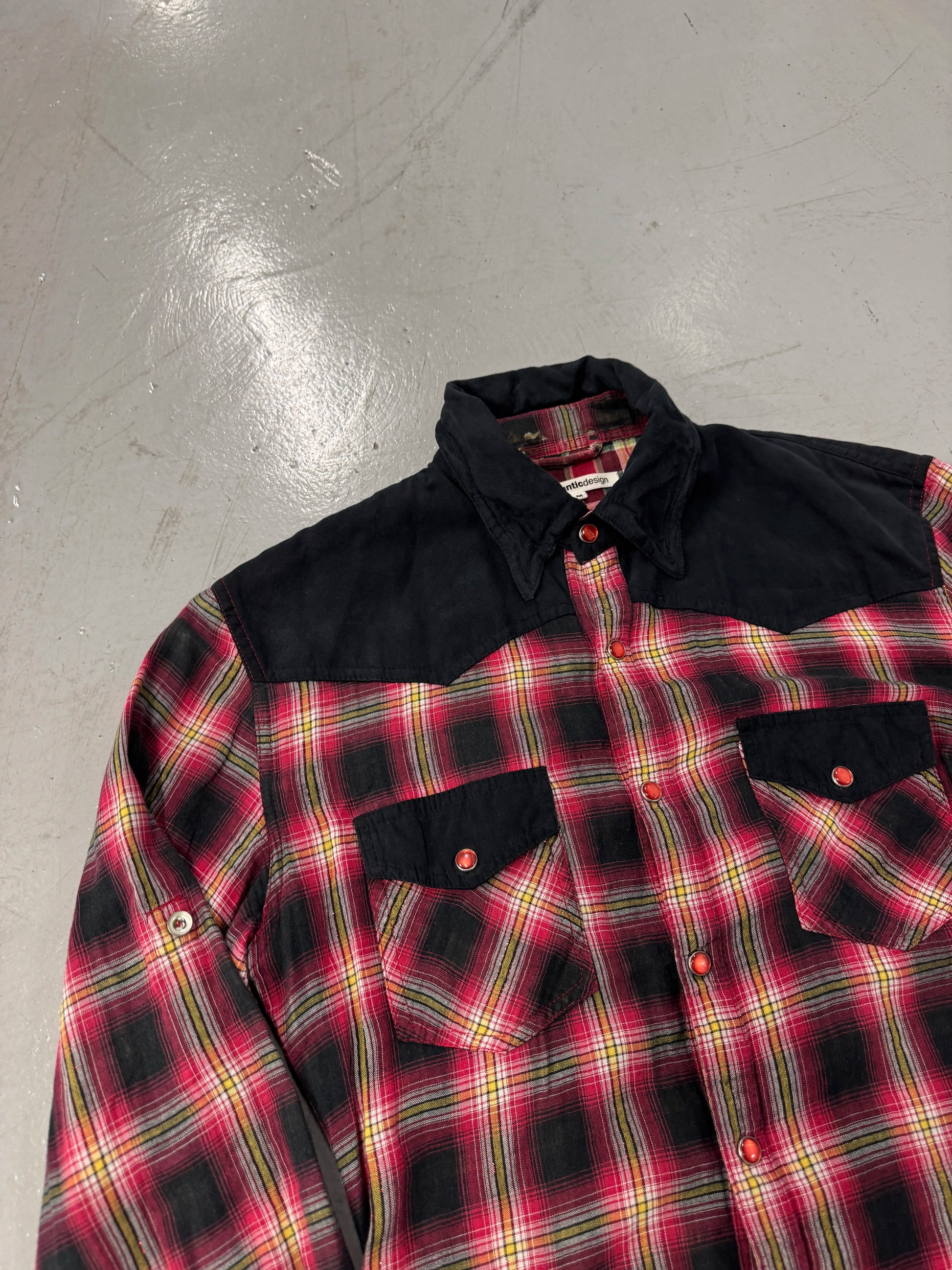 Semanticdesign Western Button-Up w/ Wired Collar [M]
