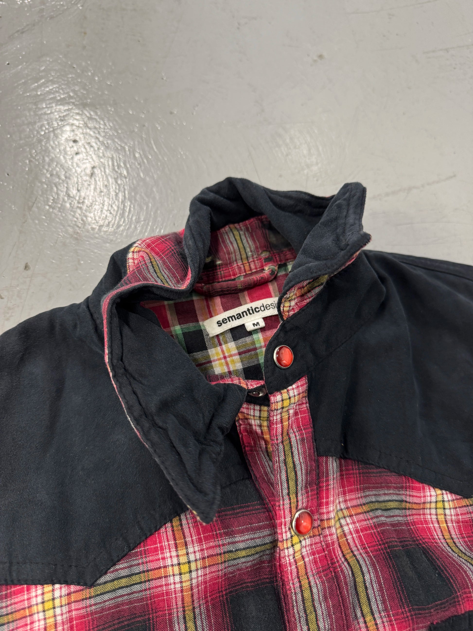 Semanticdesign Western Button-Up w/ Wired Collar [M]