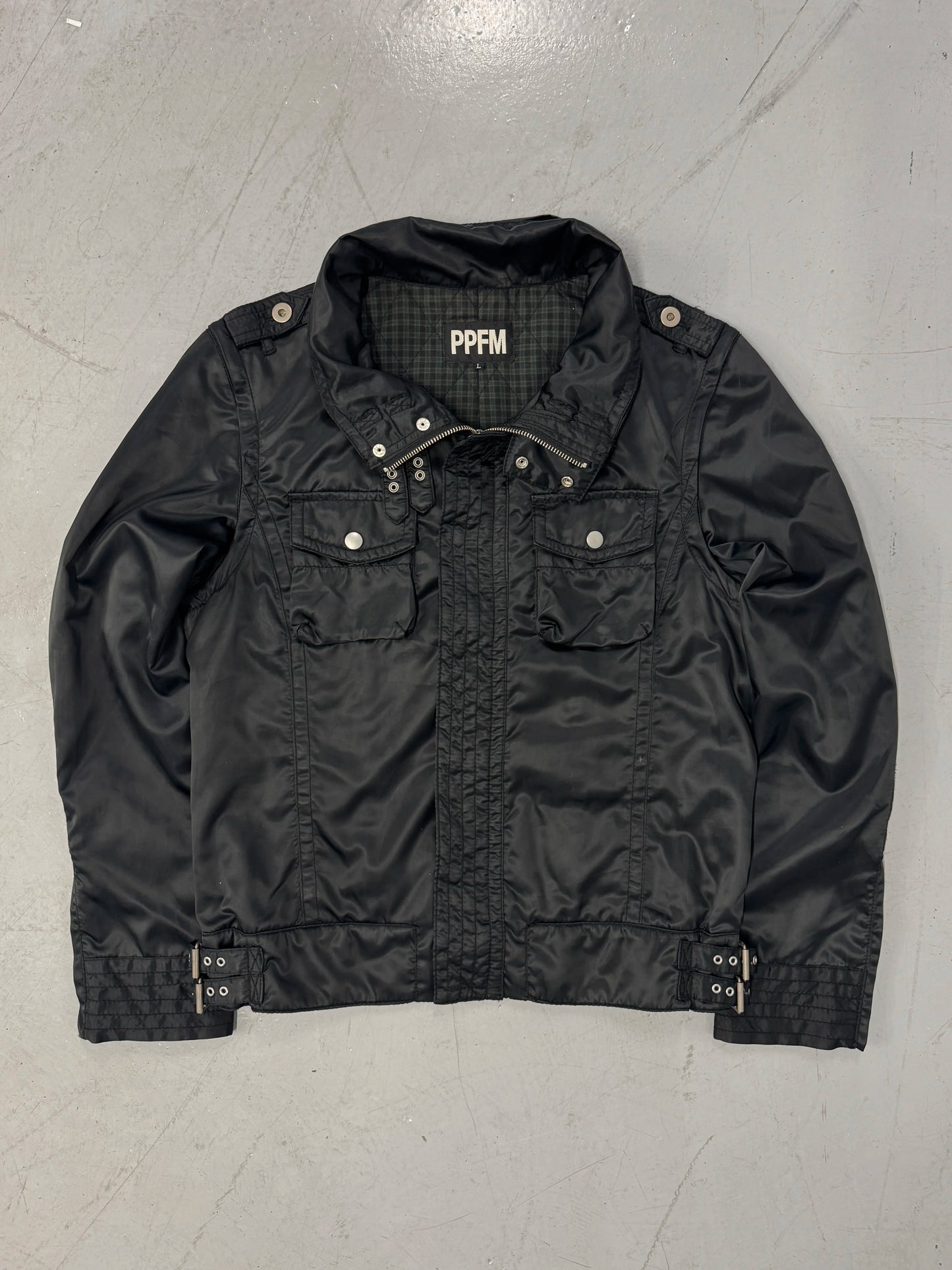 PPFM Detachable-Sleeve Moto Jacket [L]
