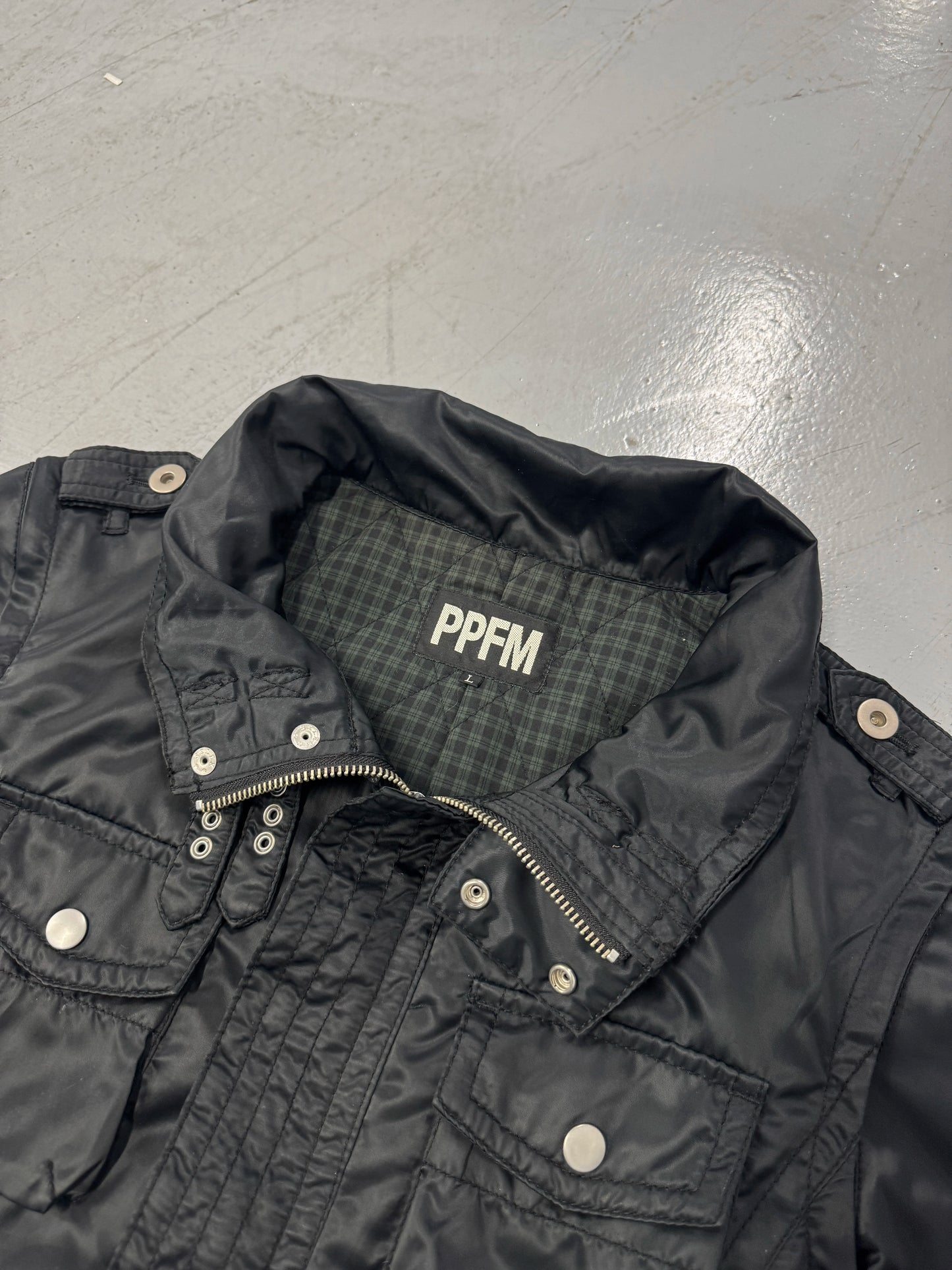 PPFM Detachable-Sleeve Moto Jacket [L]