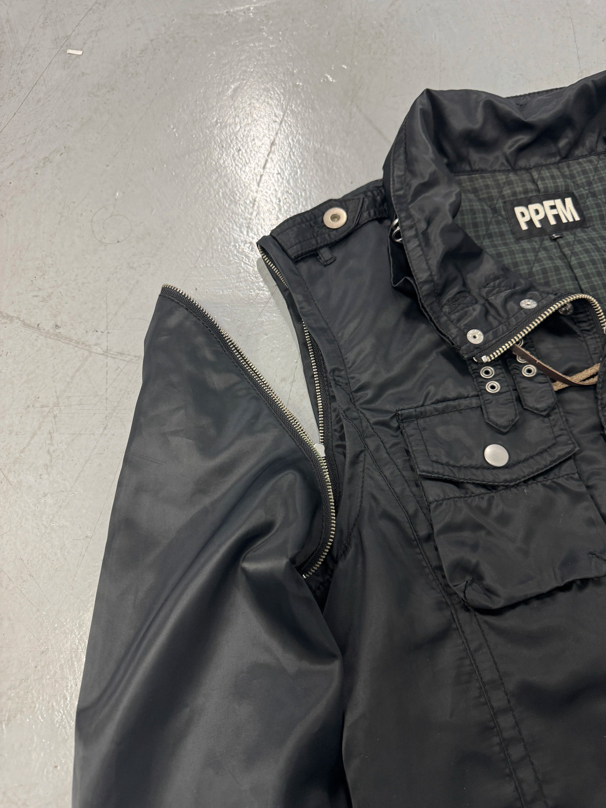 PPFM Detachable-Sleeve Moto Jacket [L]
