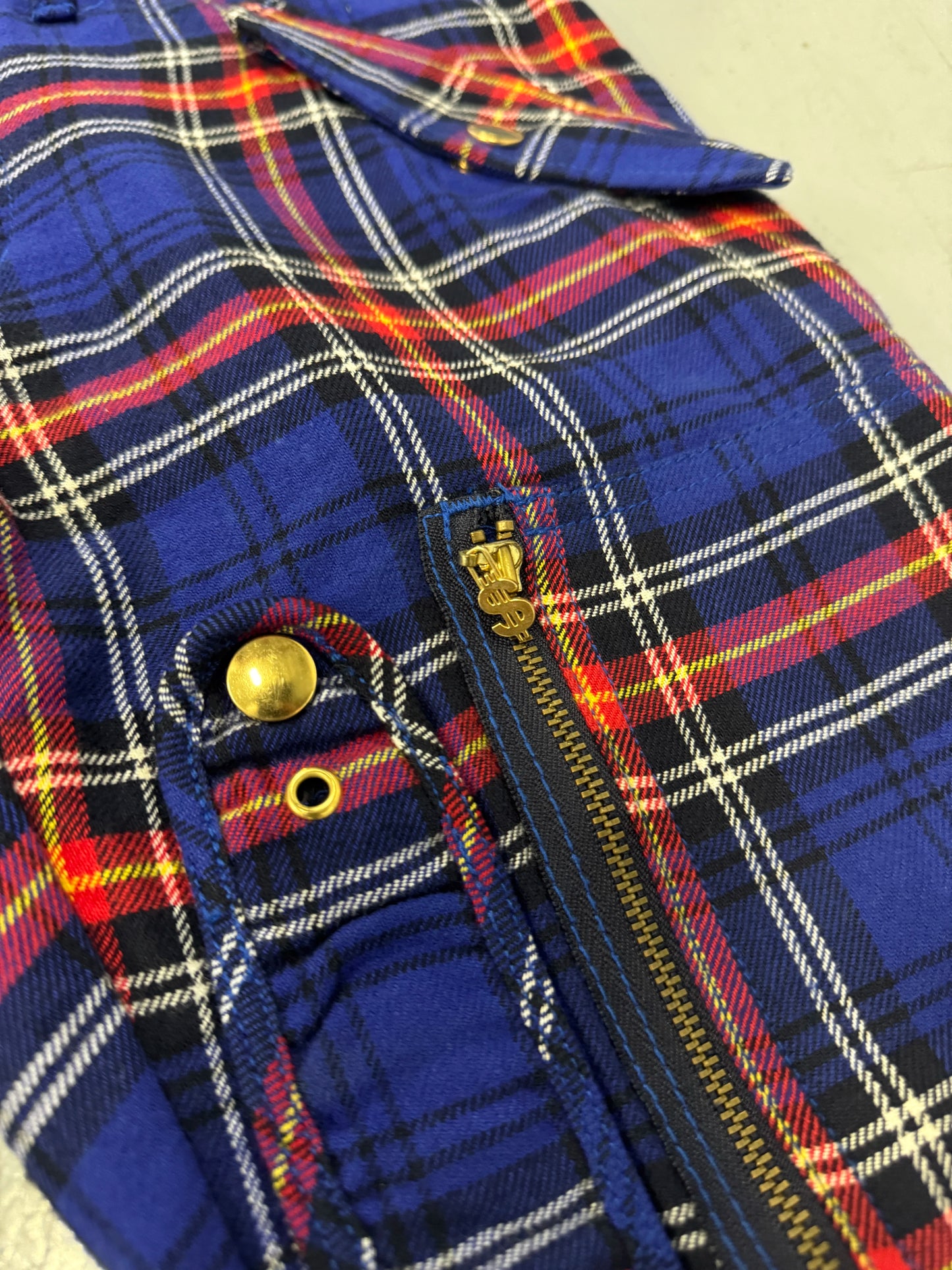 Swagger Plaid Bondage Cargo Pants [32]