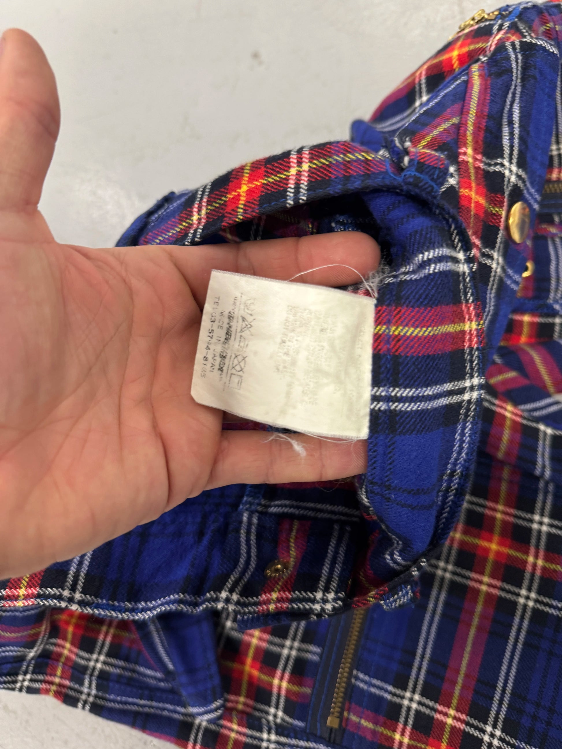 Swagger Plaid Bondage Cargo Pants [32]