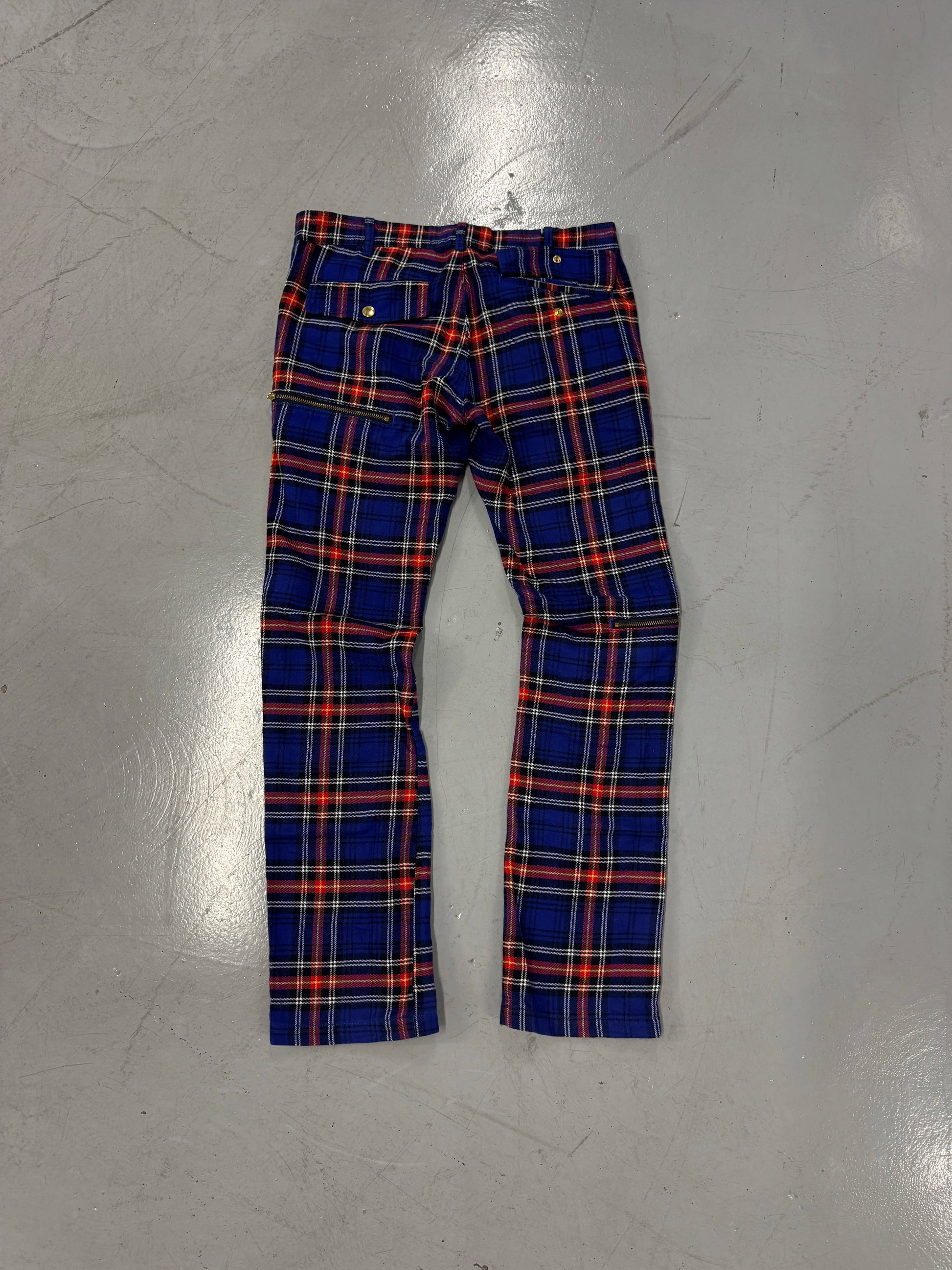 Swagger Plaid Bondage Cargo Pants [32]