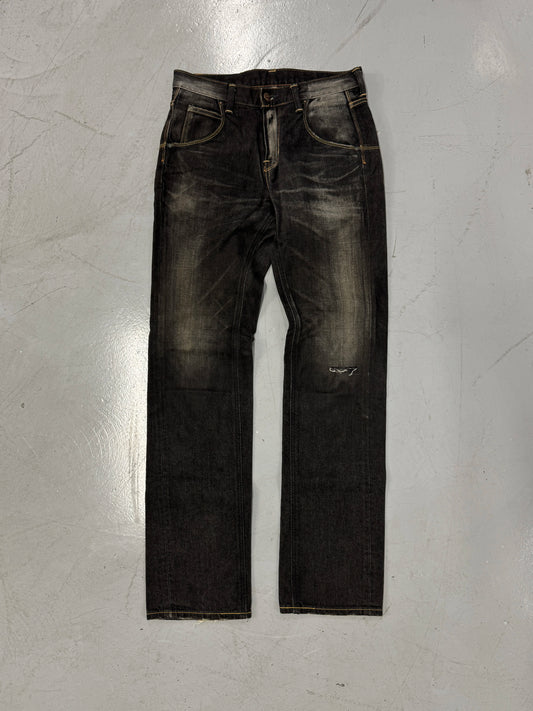 2000s Japanese Lee Riders Faded Straight Leg Jeans [31] 