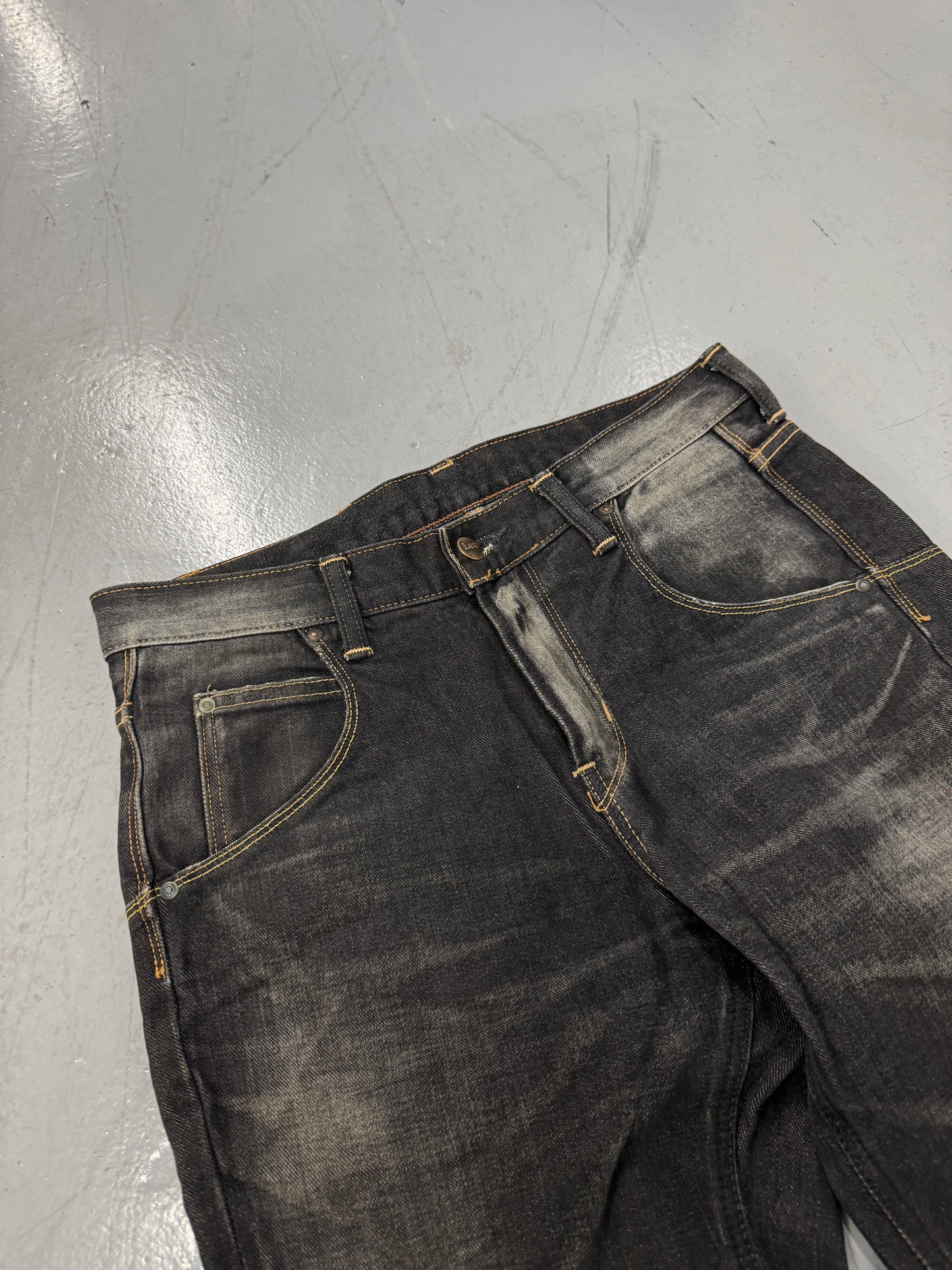 2000s Japanese Lee Riders Faded Straight Leg Jeans [31] 