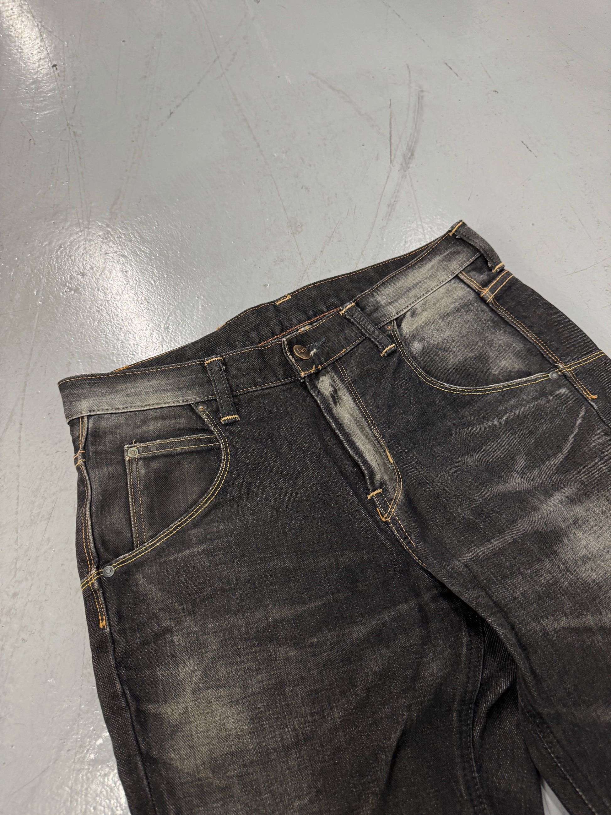 2000s Japanese Lee Riders Faded Straight Leg Jeans [31] 