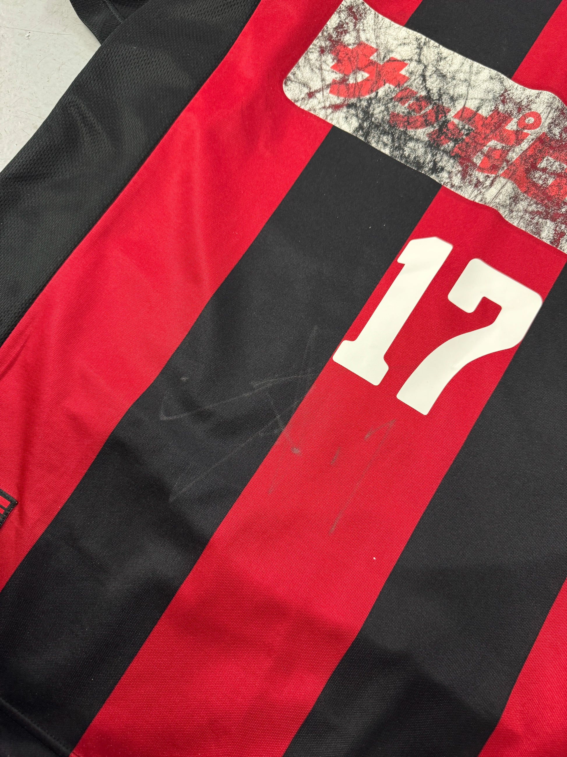 1998 SIGNED Adidas Consadole Sapporo HOKUTO #17 Japanese Football Jersey [L]