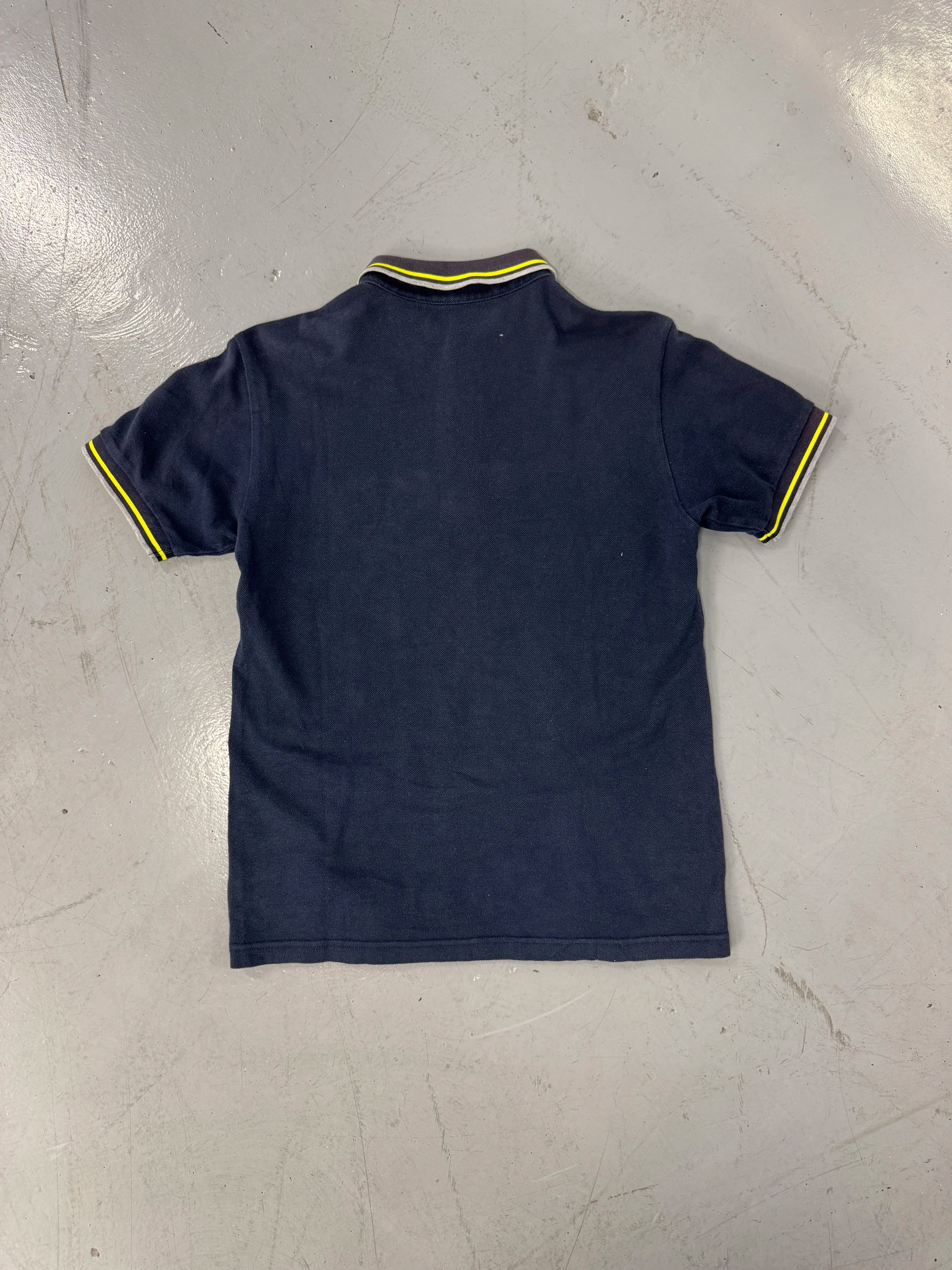 2000s Fred Perry Navy/Pink Polo Shirt [S]