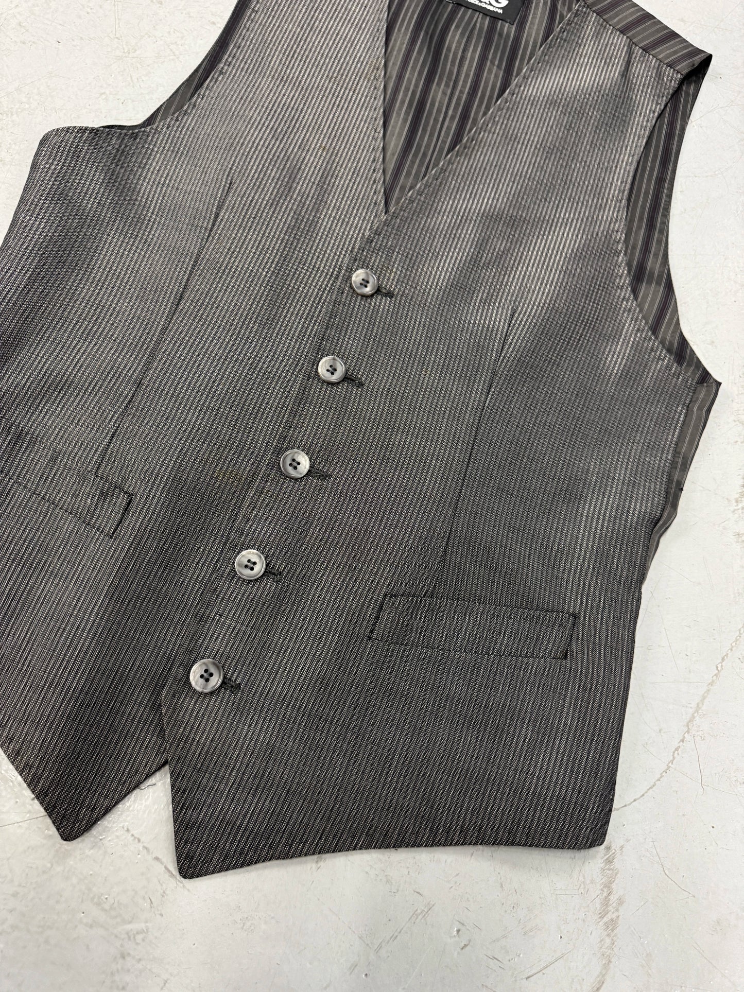 2000s D&G Pinstripe Vest Waistcoat [46]