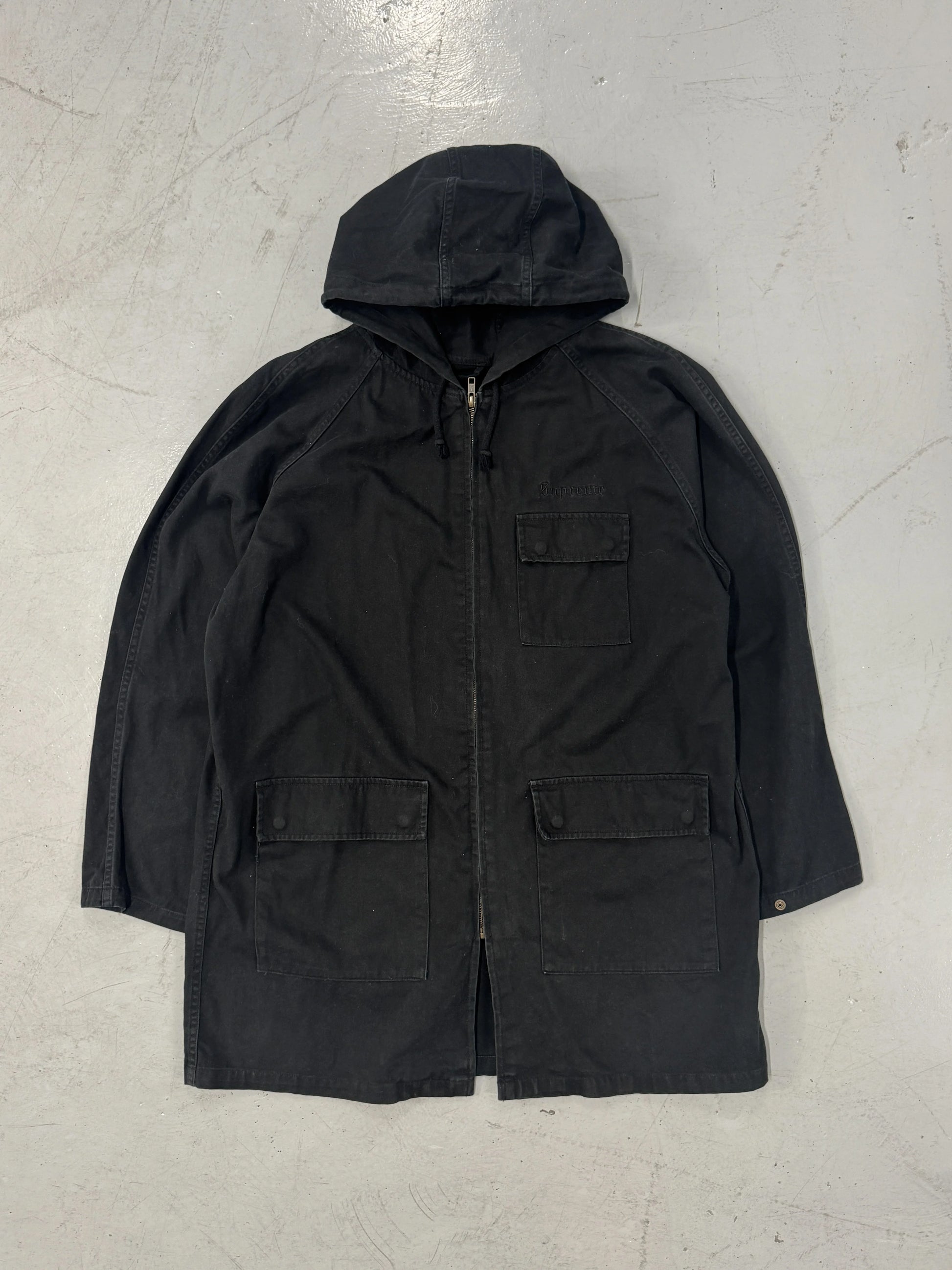 FW16 Supreme Twill Zip Cargo Parka Jacket [M]