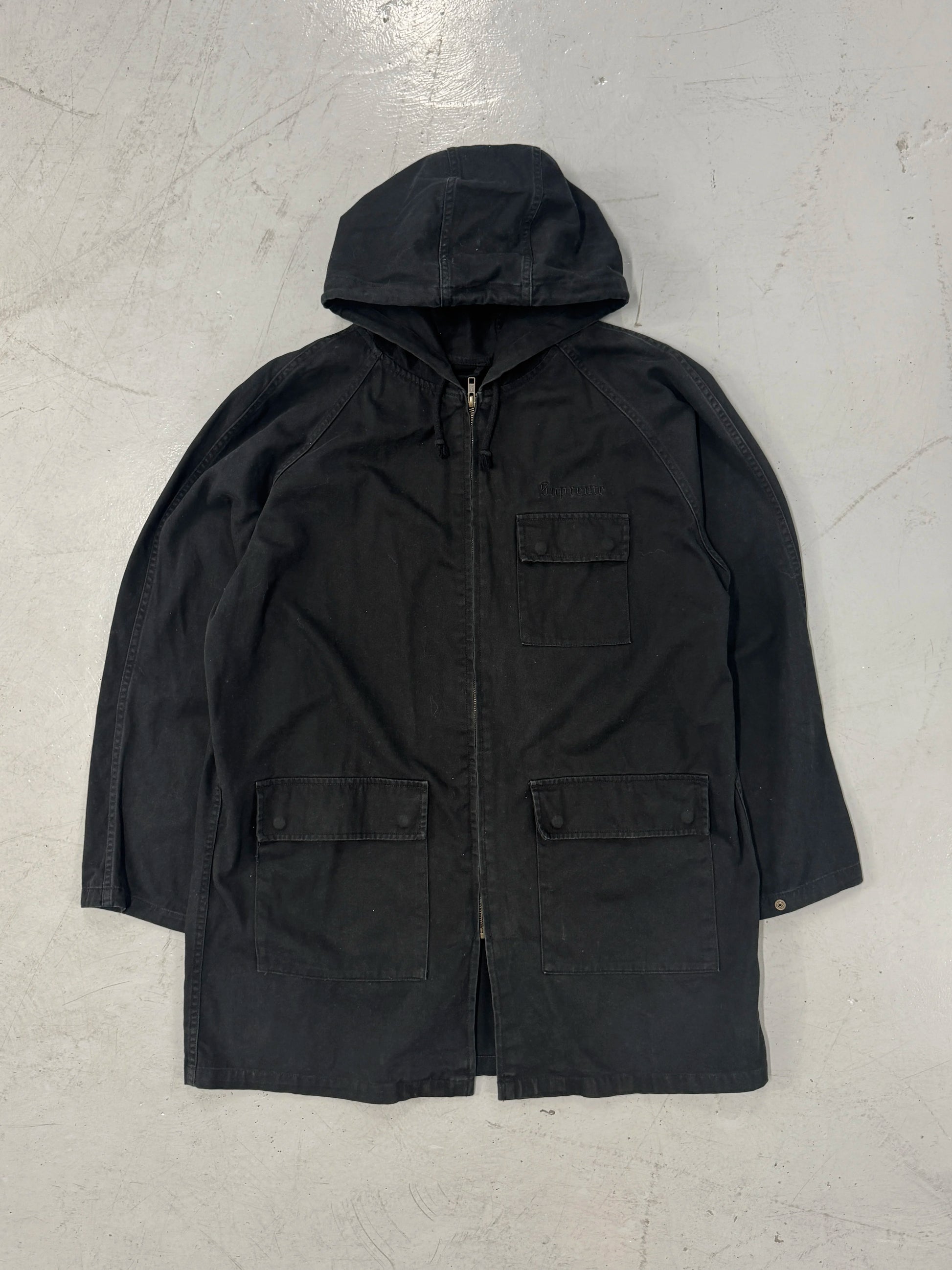 FW16 Supreme Twill Zip Cargo Parka Jacket [M]