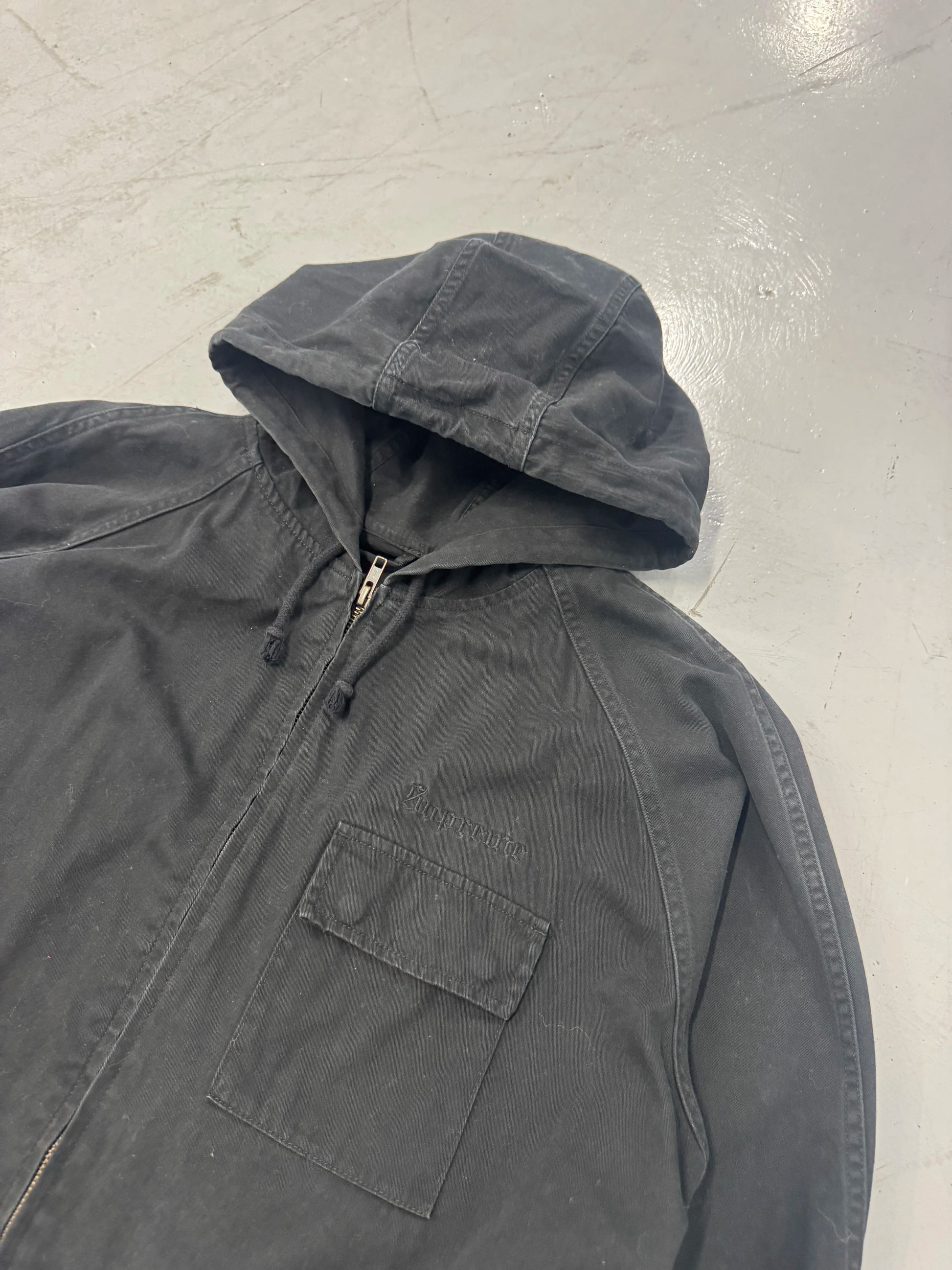 FW16 Supreme Twill Zip Cargo Parka Jacket [M]