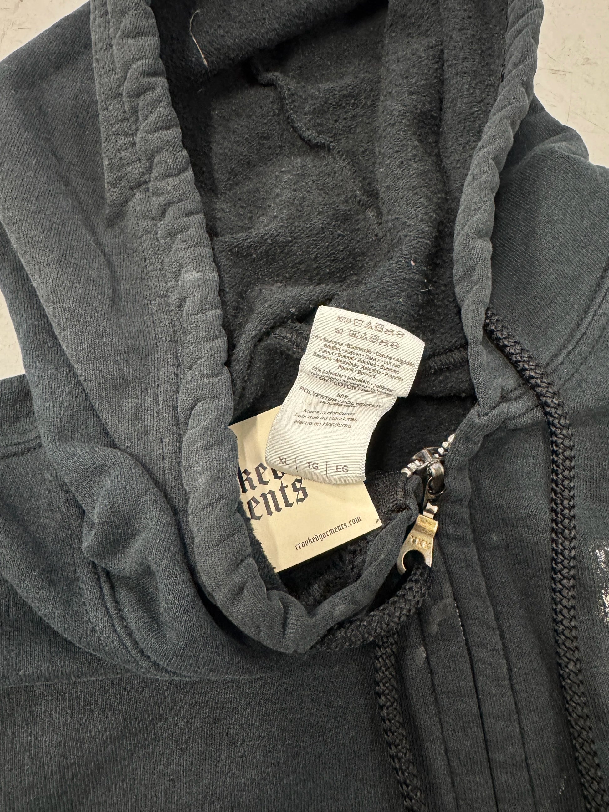 2000s Army/Battlefield Graphic Zip-Up Hoodie [XL]