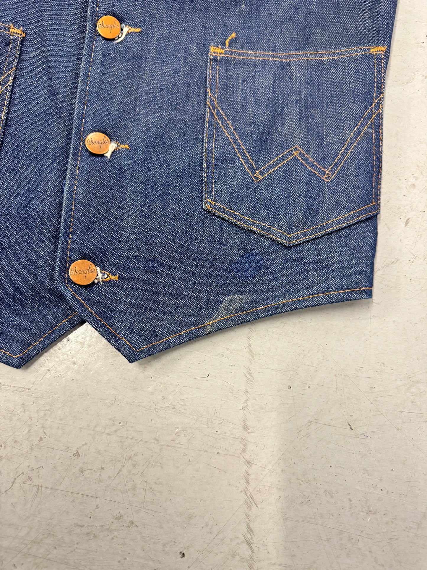1980s Wrangler "Rickey" Denim Vest [S]