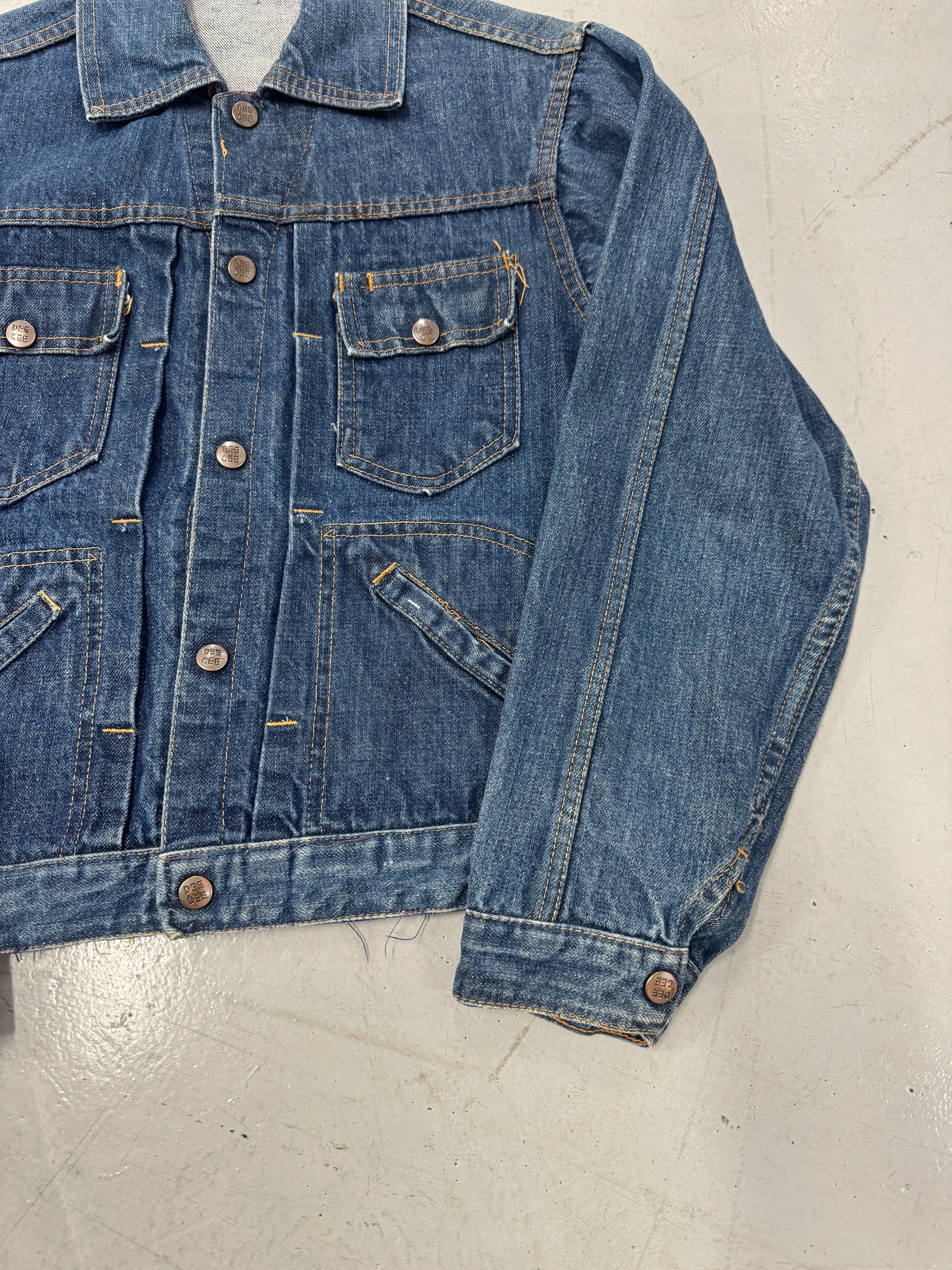 1960s Dee Cee Denim Trucker Jacket [S]