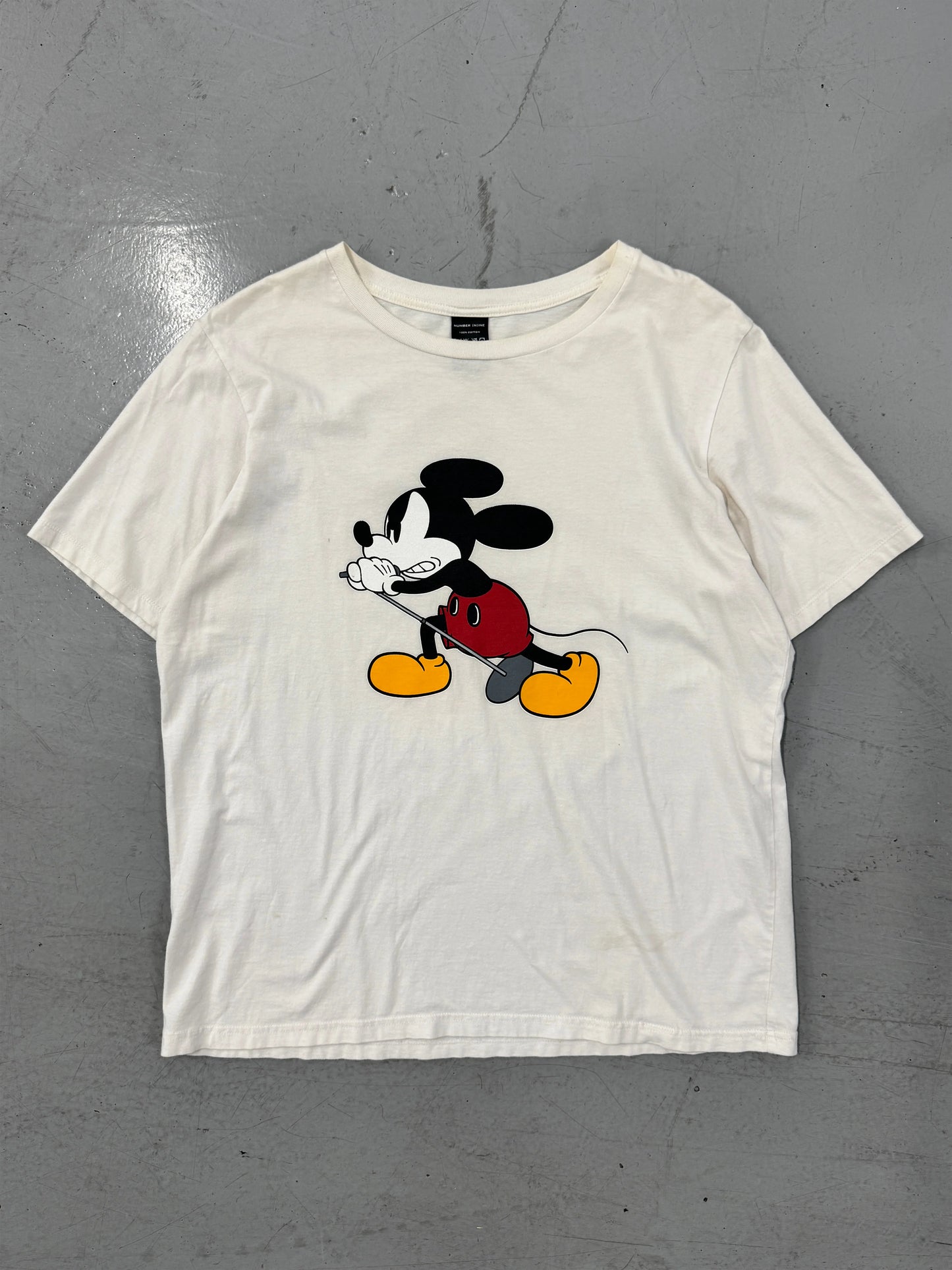 Number (N)ine x Disney Mickey Mouse Graphic T-Shirt [4/XL]