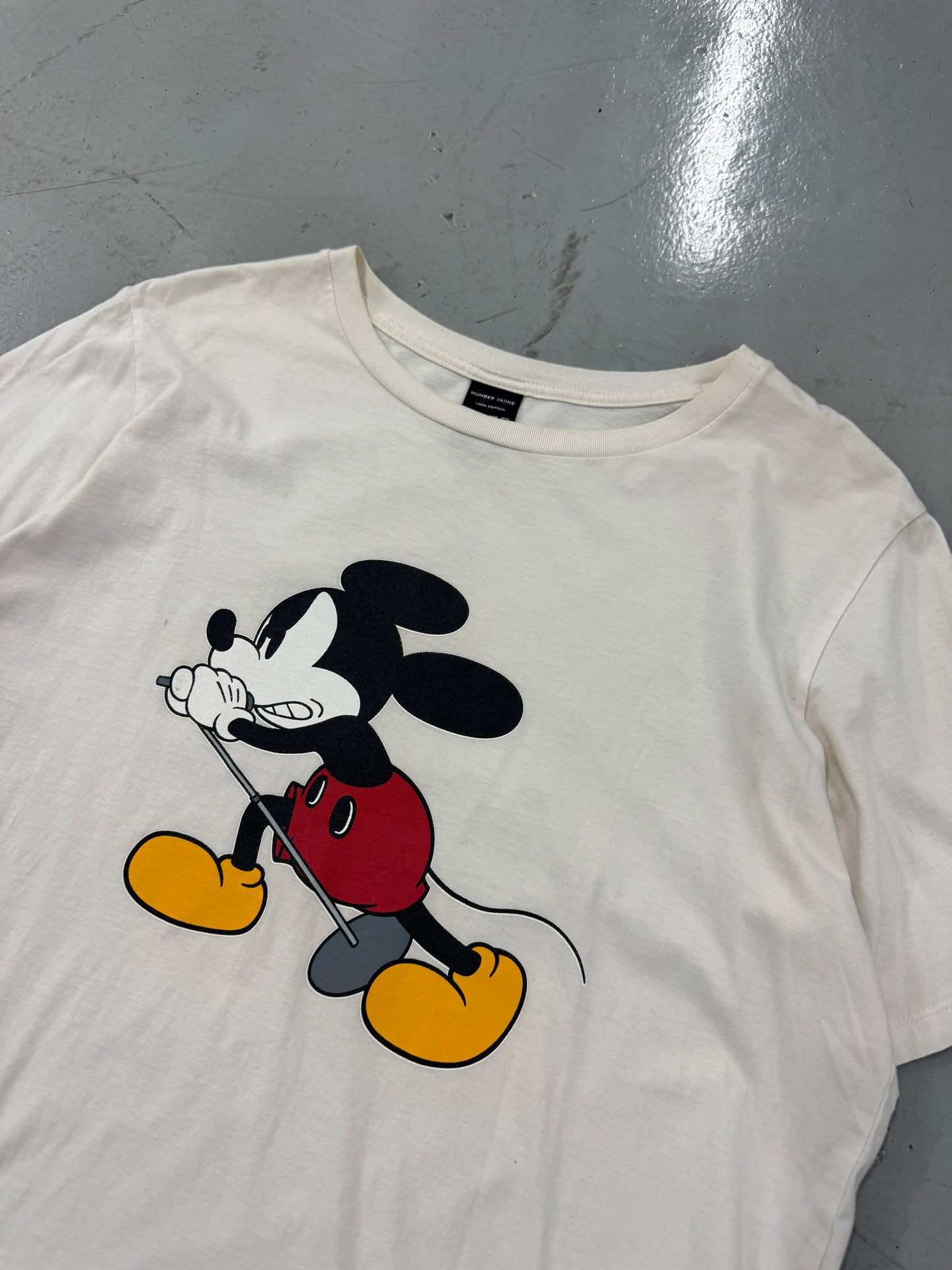 Number (N)ine x Disney Mickey Mouse Graphic T-Shirt [4/XL]
